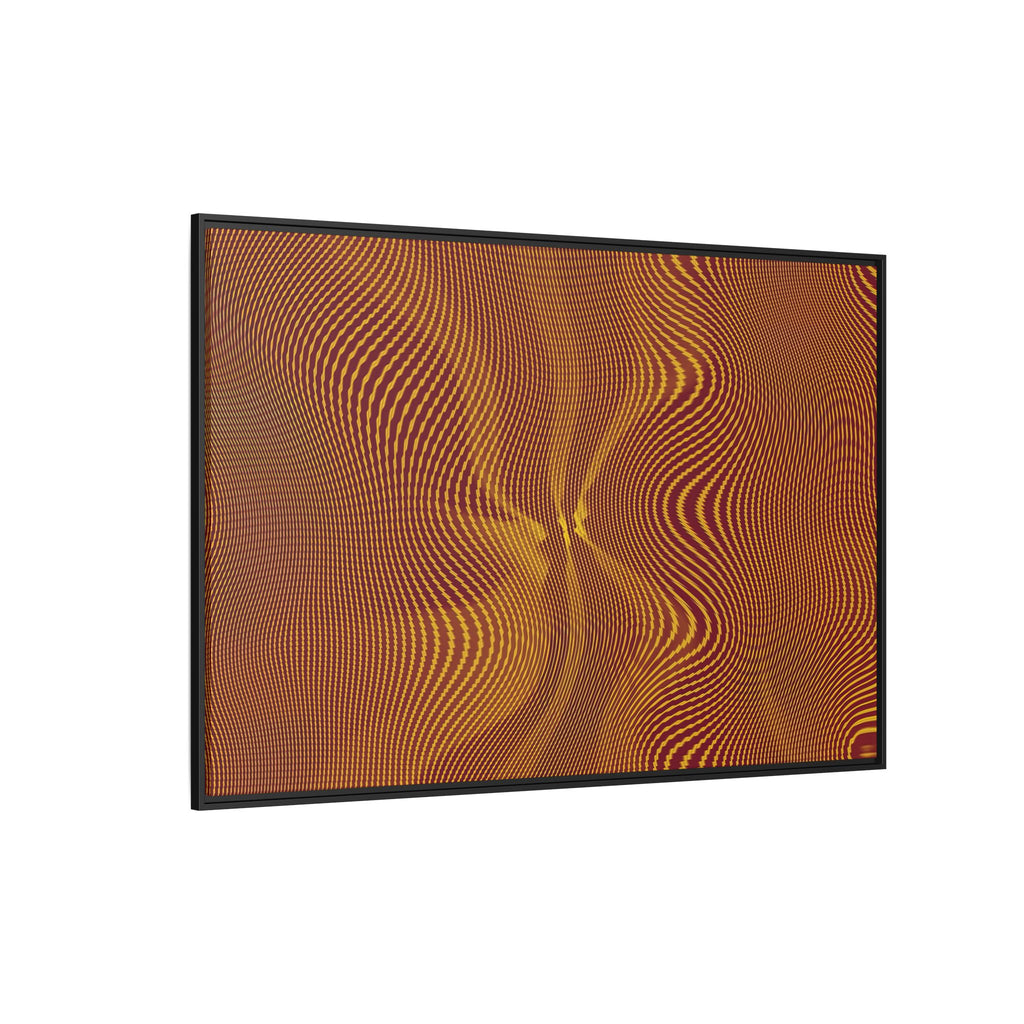 Framed Canvas Art — "Sun Spots Gold"