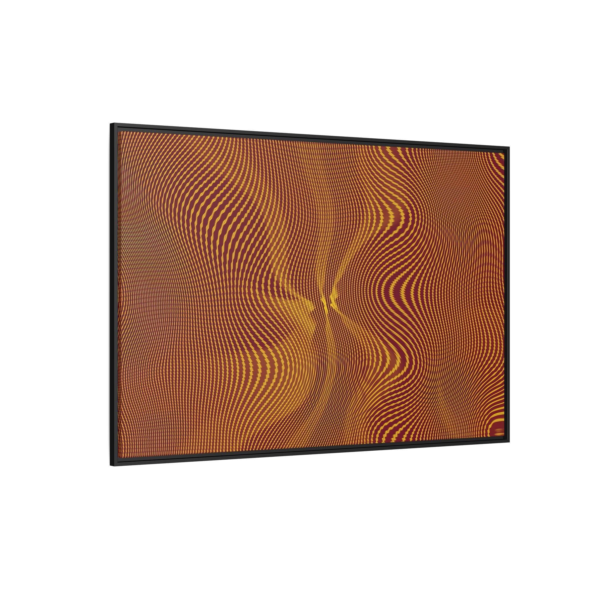 Framed Canvas Art — "Sun Spots Gold"