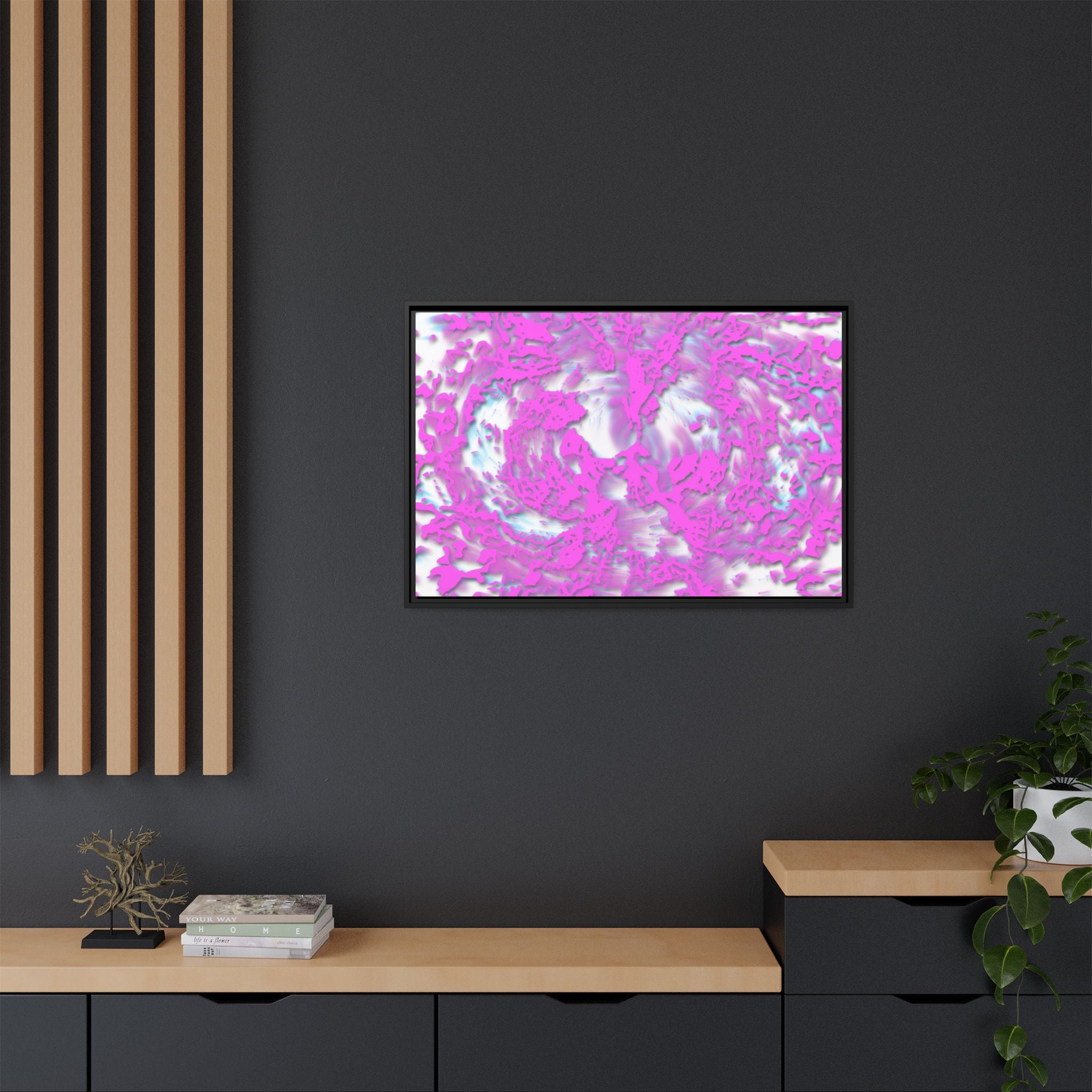 Framed Canvas Art - Tracers Cotton Candy