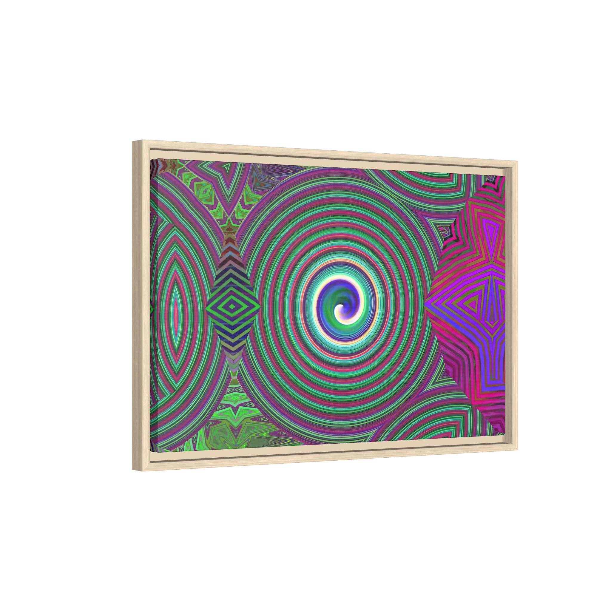 Framed Canvas Art — "Spiroic"