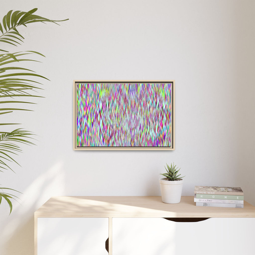 Framed Canvas Art — "Gun Runners Static"