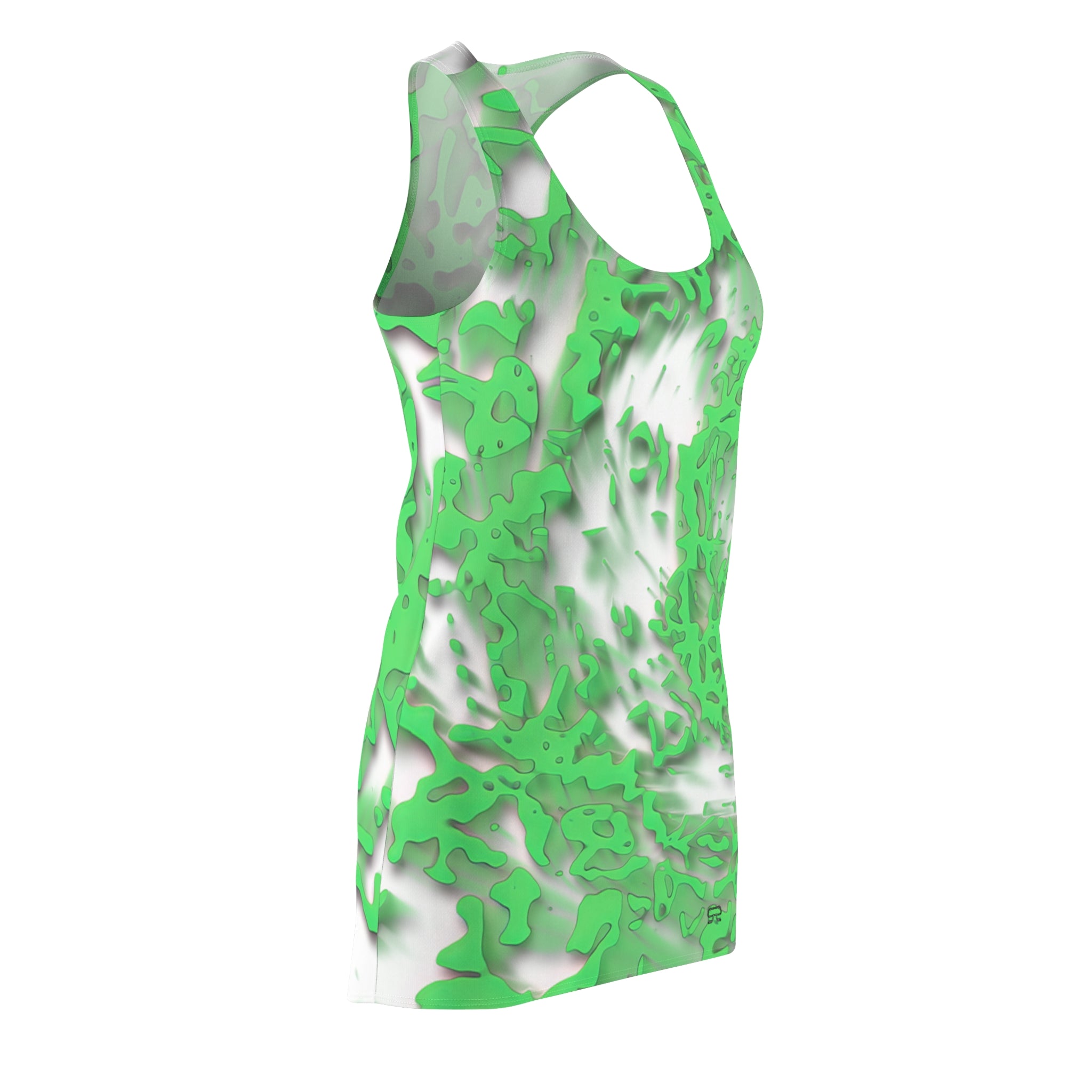 Racerback Dress — Tracers Green (AOP)