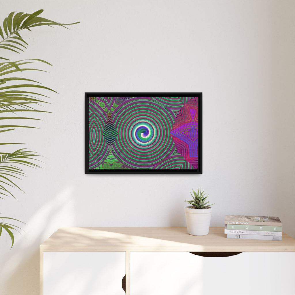 Framed Canvas Art — "Spiroic"