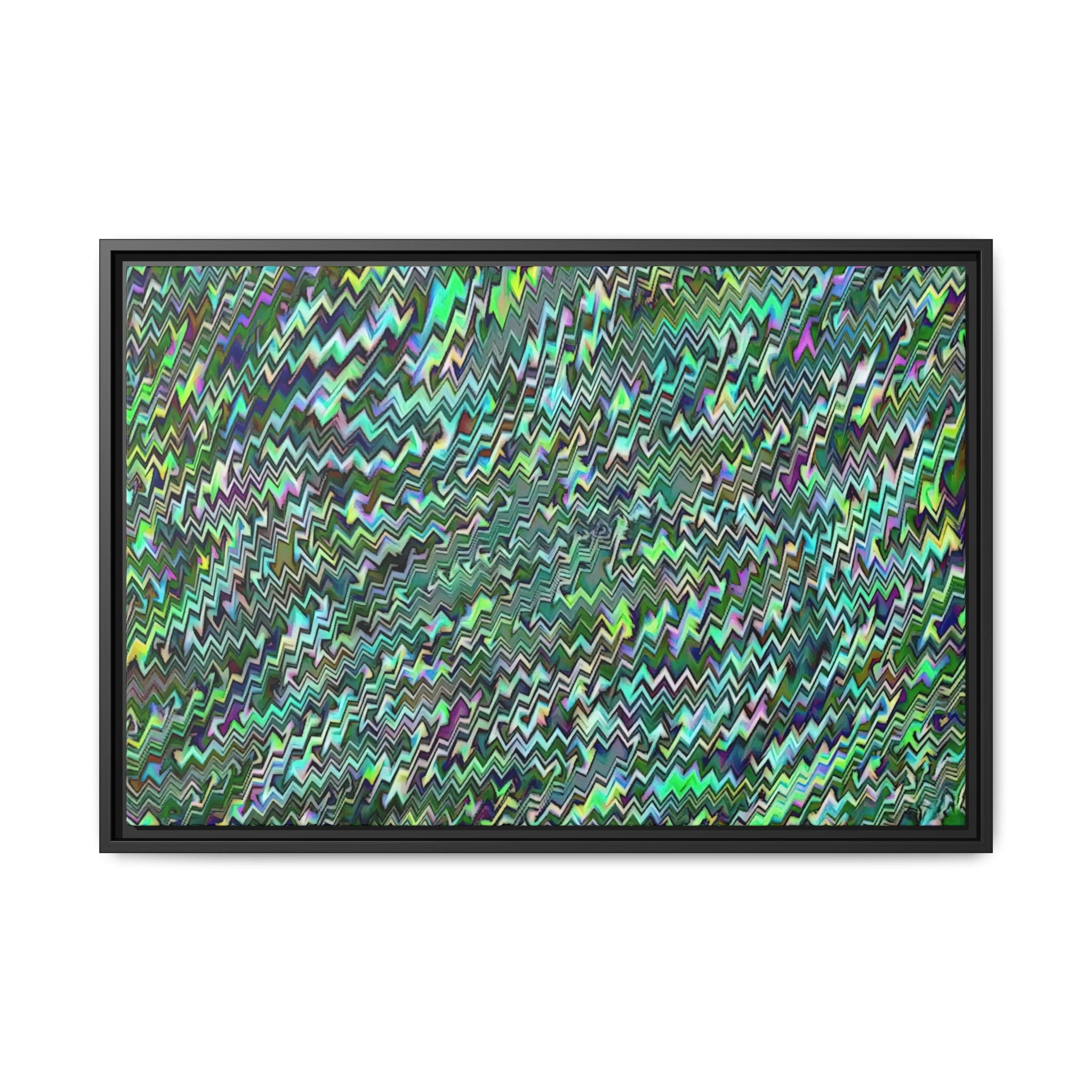 Framed Canvas Art — "GR Jagged"