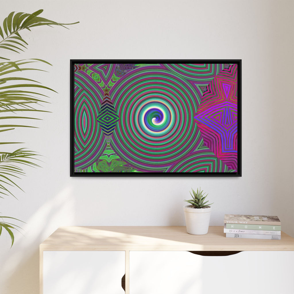 Framed Canvas Art — "Spiroic"
