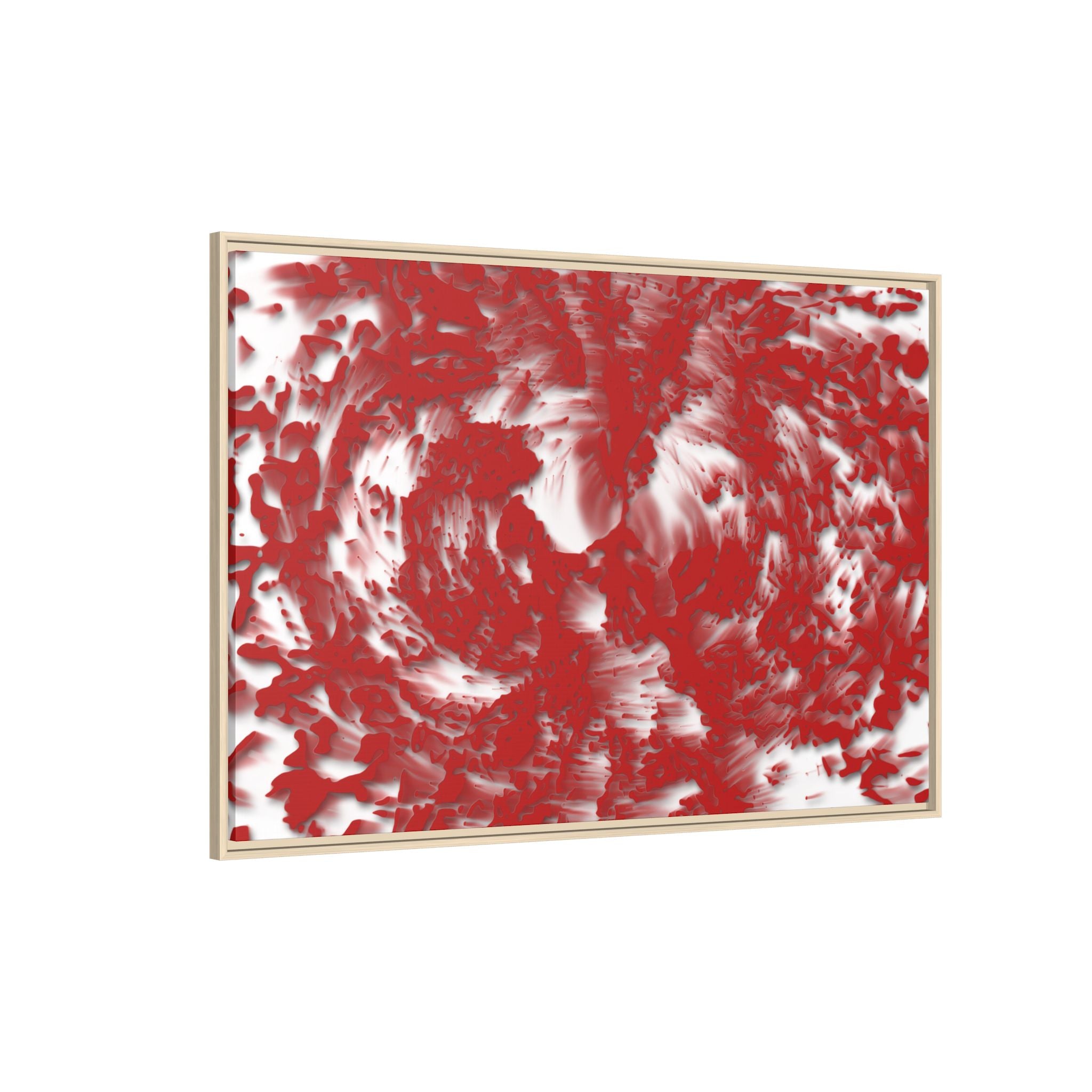 Framed Canvas Art - Tracers Red