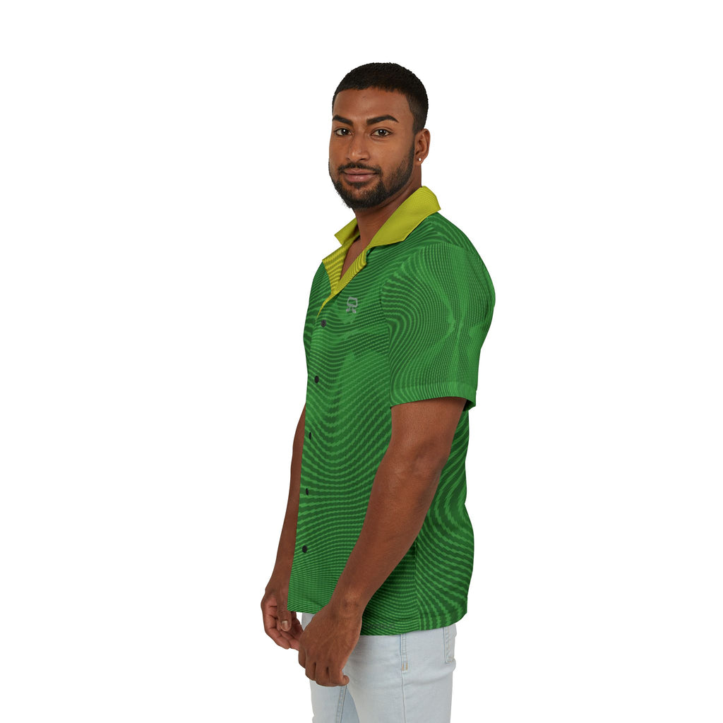 Hawaiian Shirt - Sun Spots Green