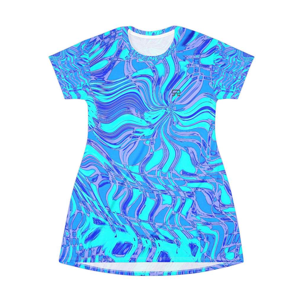 T-Shirt Dress - Fiesta Blu