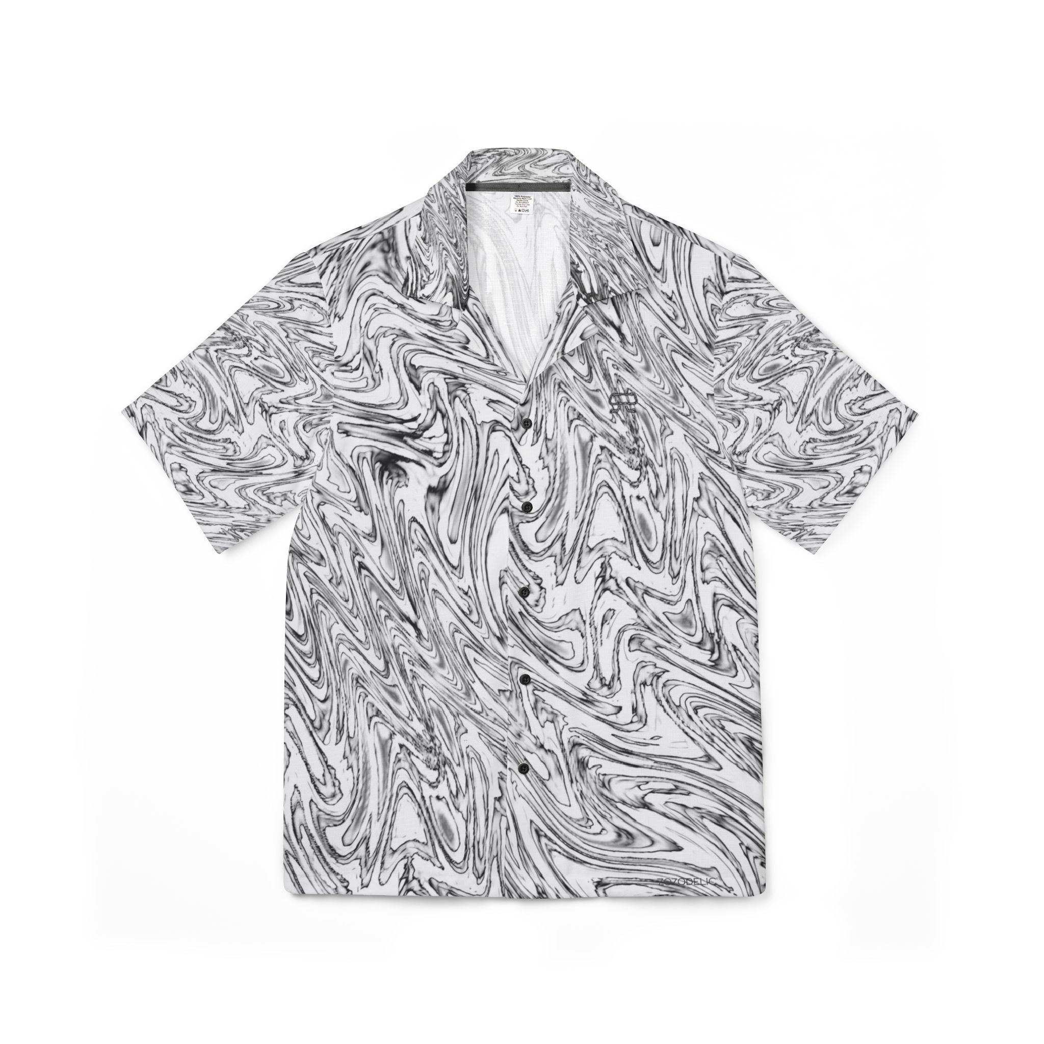 Hawaiian Shirt - Hoops BW