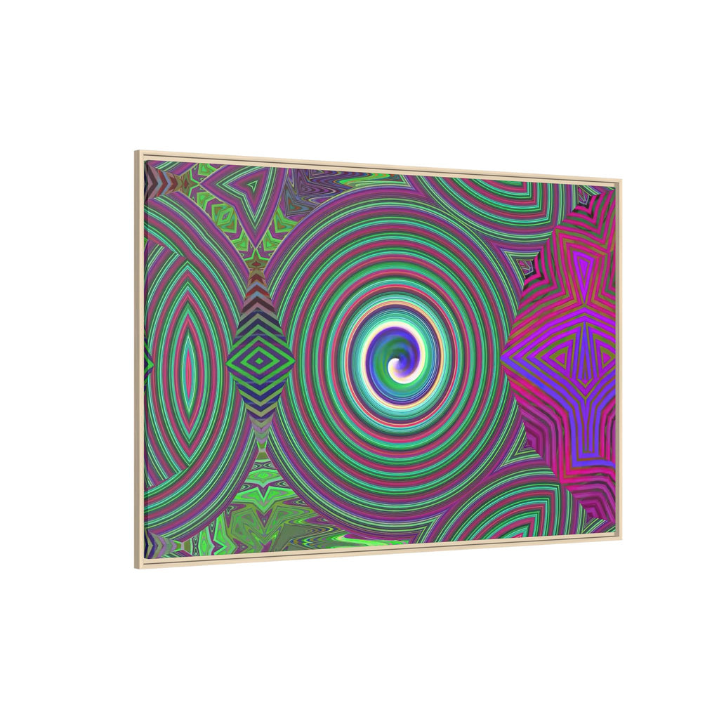 Framed Canvas Art — "Spiroic"