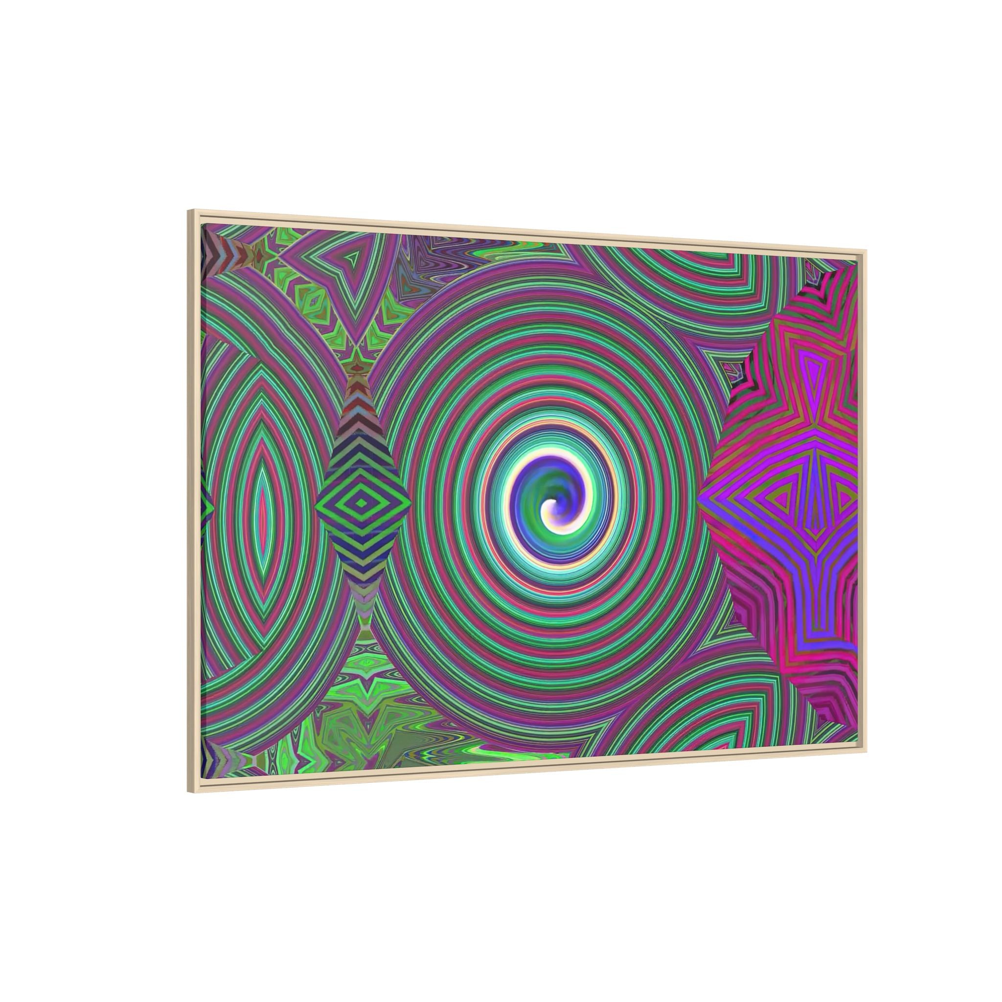 Framed Canvas Art — "Spiroic"