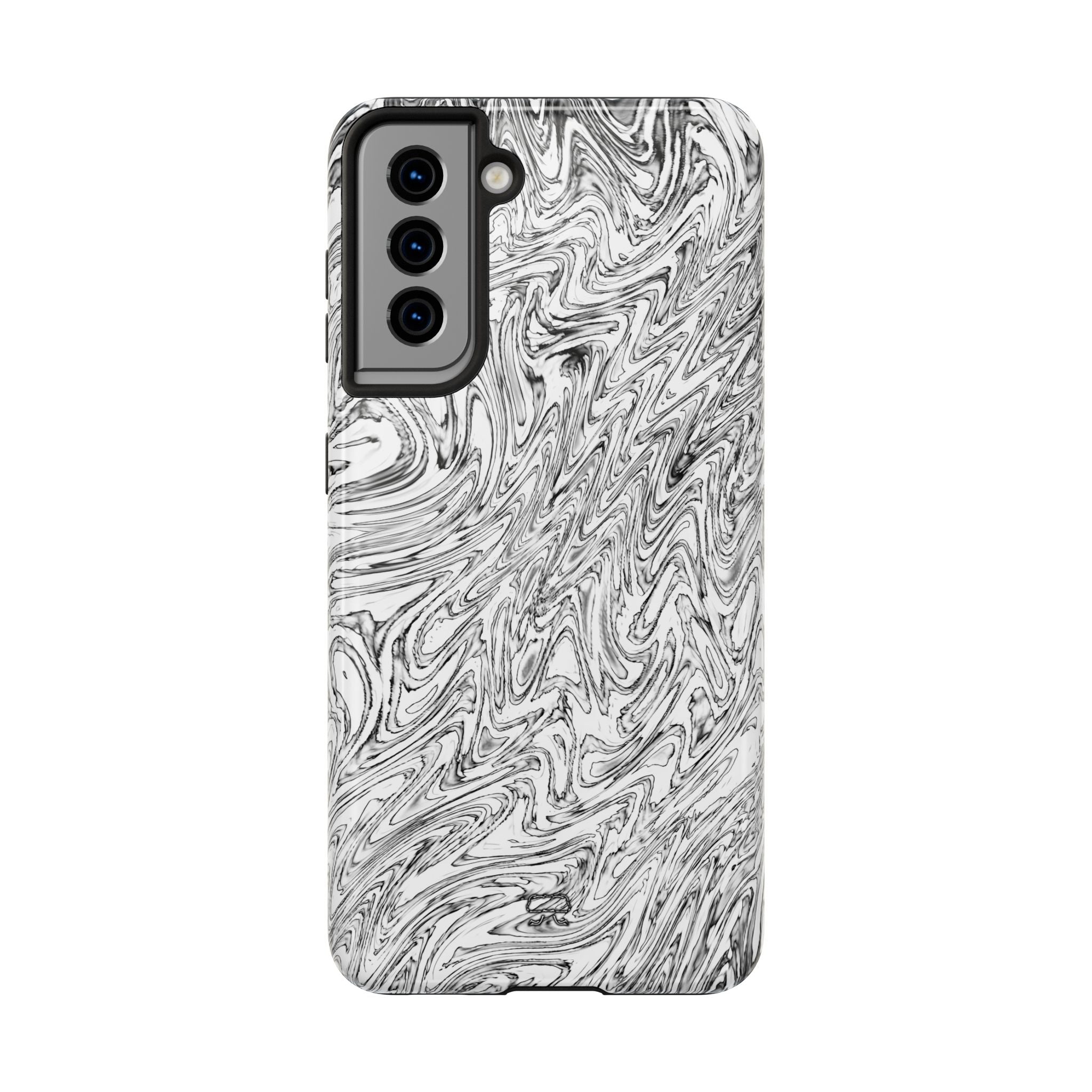 Samsung S21-S25 Tough Phone Case --- Hoops BW
