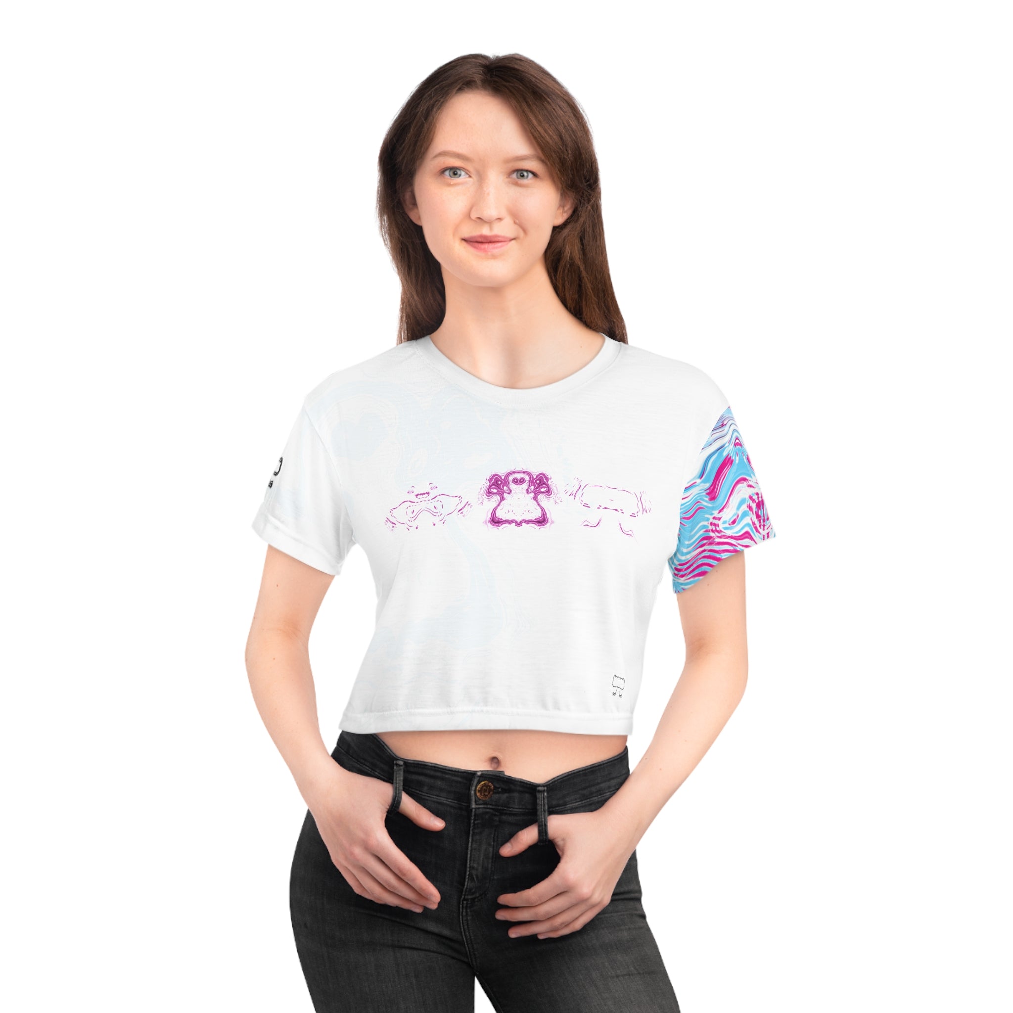Crop Tee - Spirit Cotton Candy (AOP)