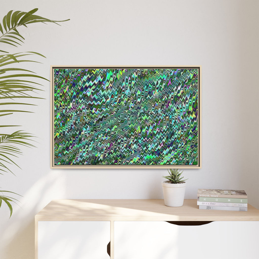Framed Canvas Art — "GR Jagged"