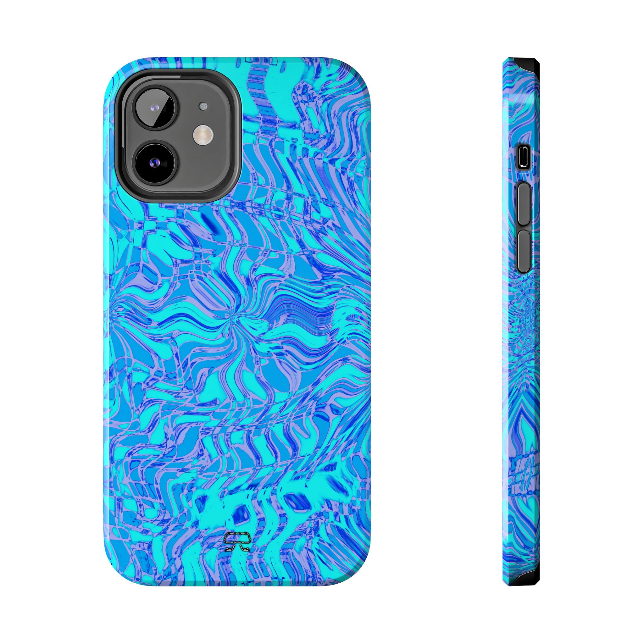iPhones 11 thru 16 Durable Shockproof Case --- Fiesta Blu