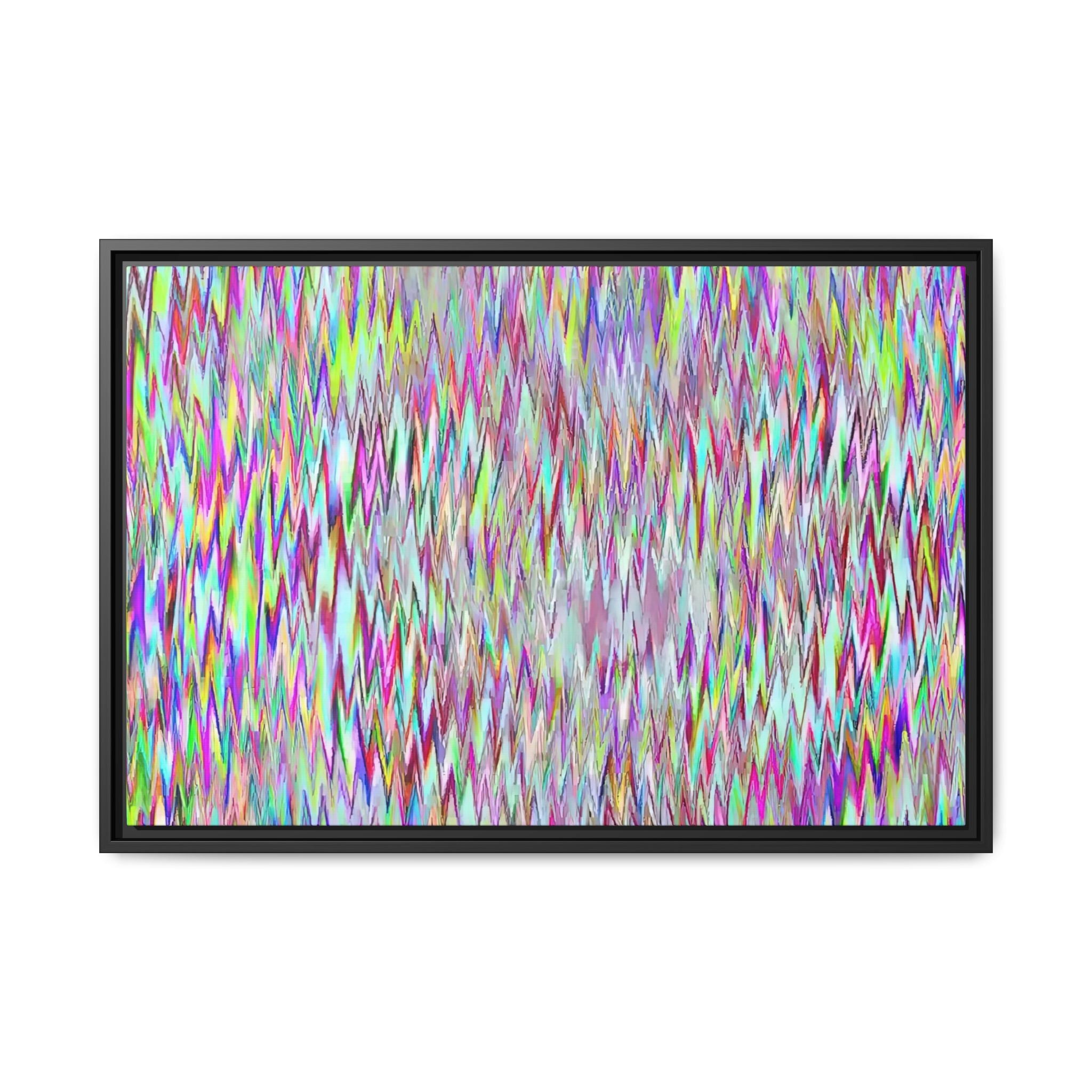 Framed Canvas Art — "Gun Runners Static"