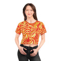 Crop Tee "Fiesta Fire" (AOP)