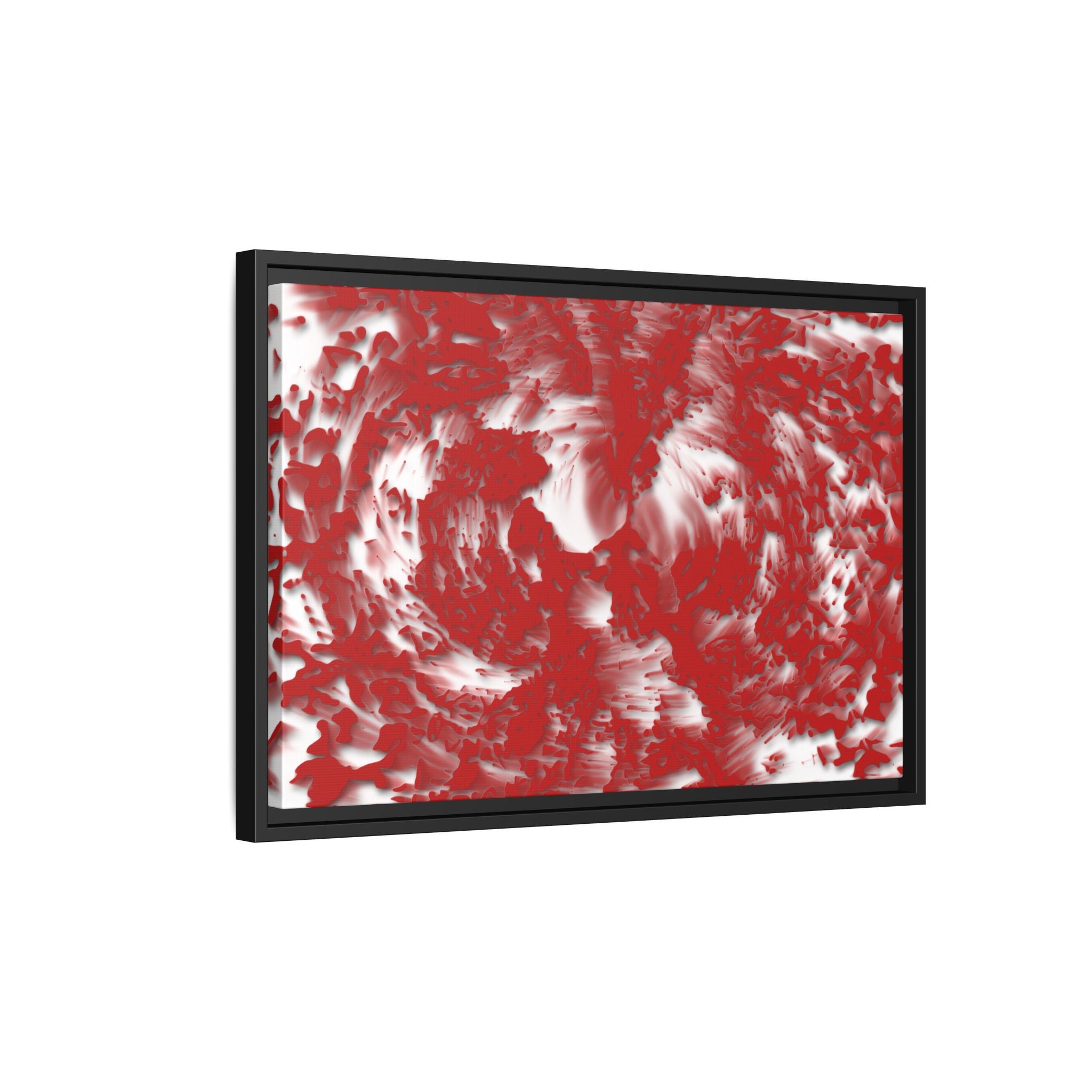 Framed Canvas Art - Tracers Red