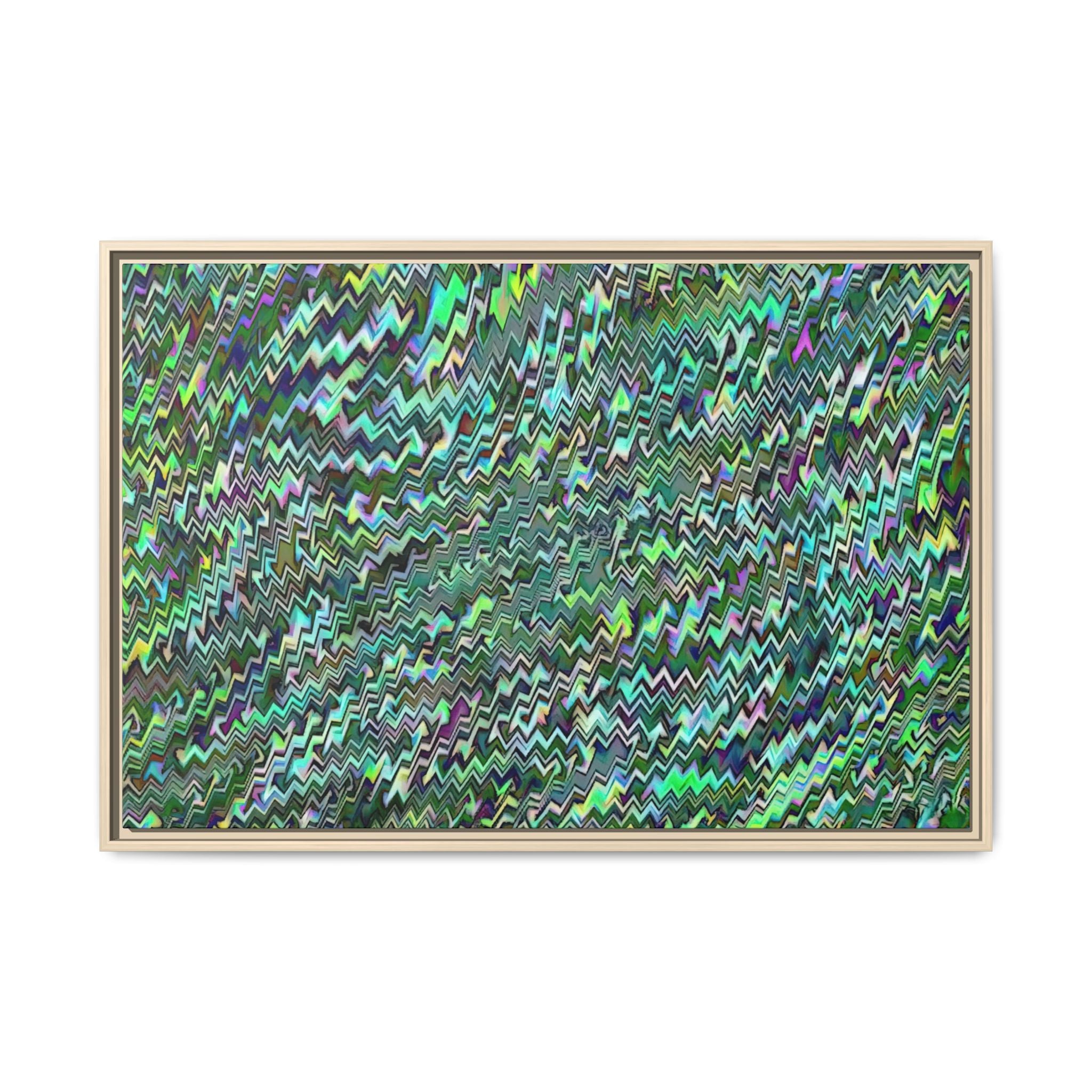 Framed Canvas Art — "GR Jagged"