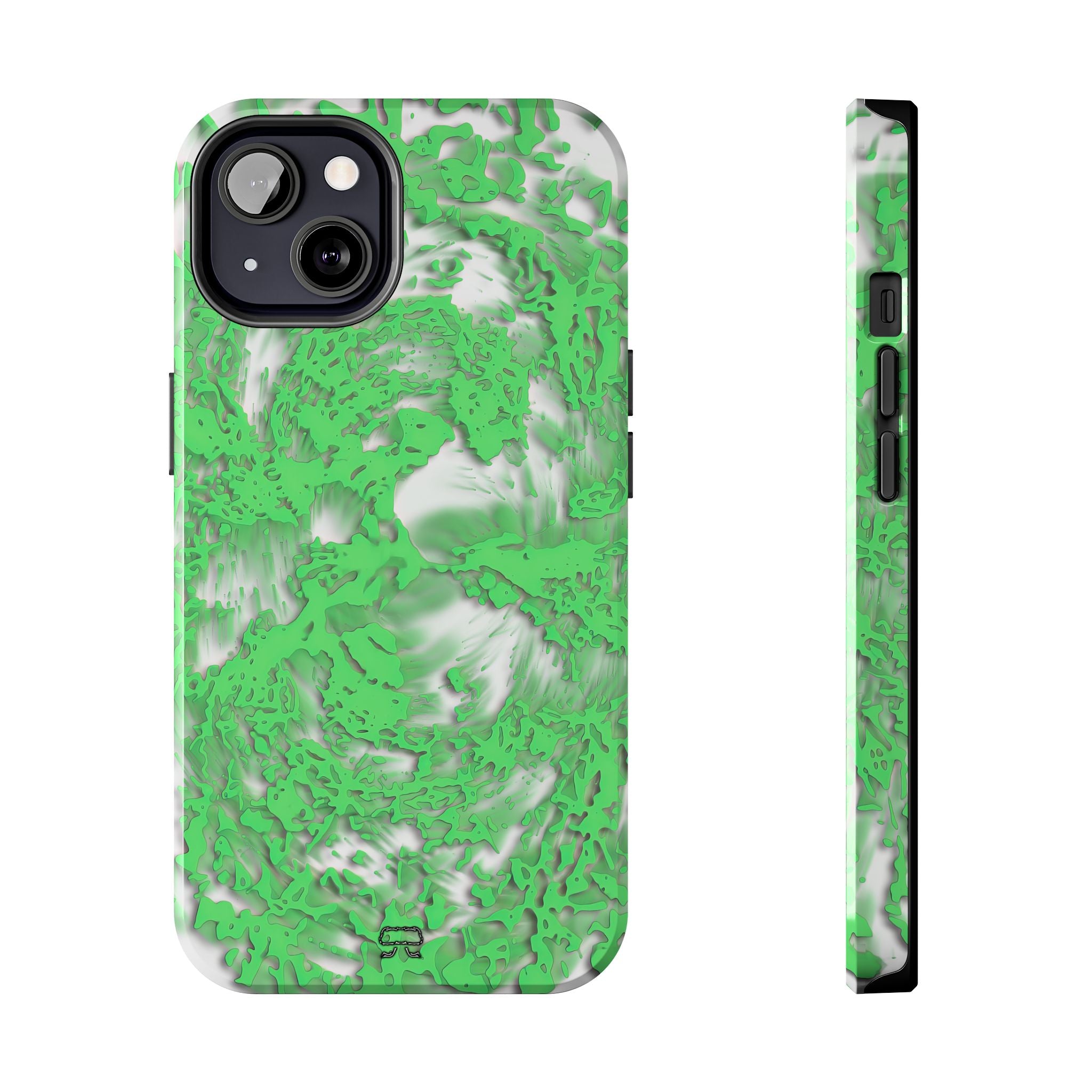 iPhones 11 thru 16 Durable Shockproof Case - Tracers Green