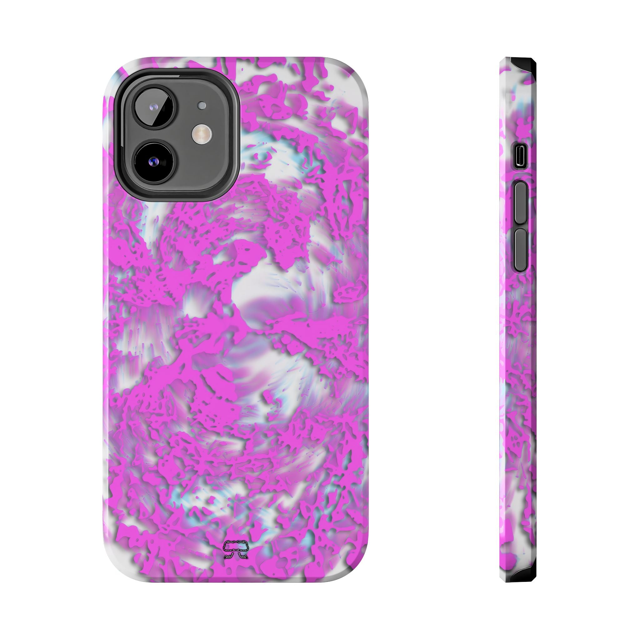 iPhones 11 thru 16 Durable Shockproof Case - Tracers Cotton Candy