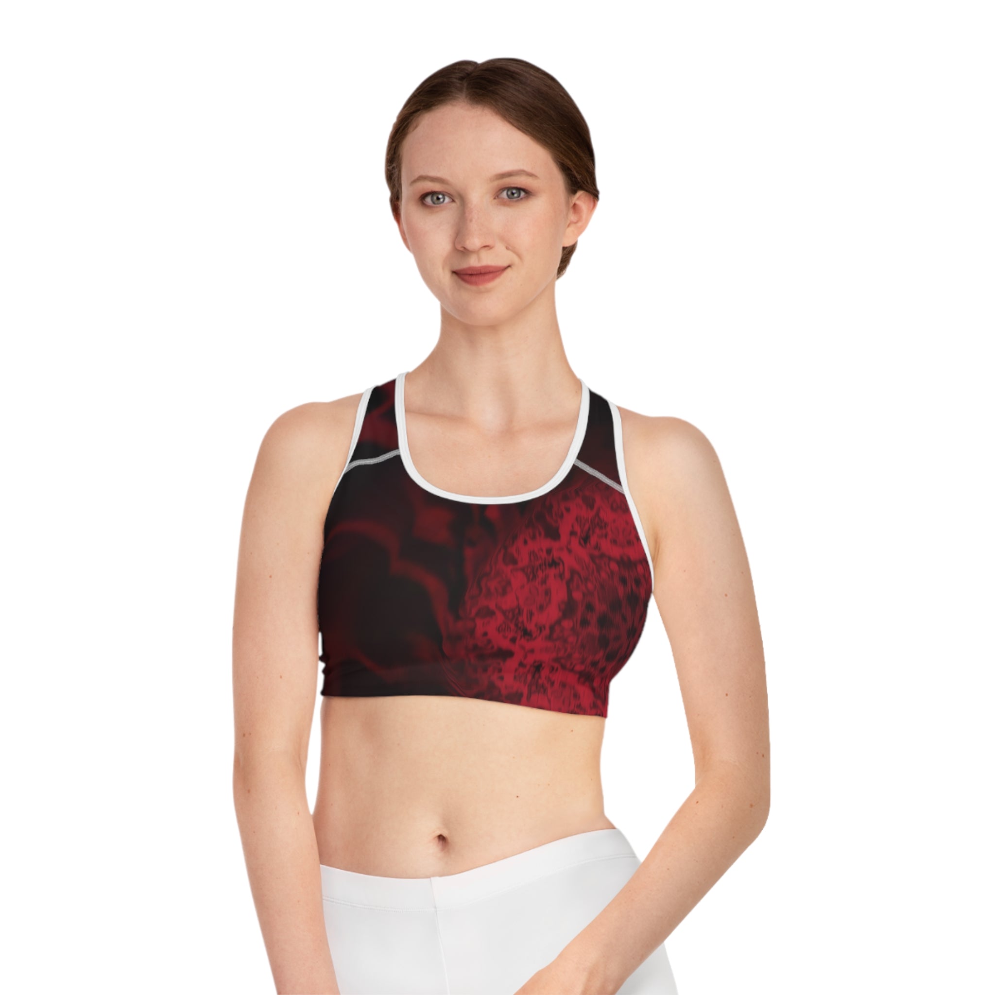 Sports Bra "Interlaced" (AOP)
