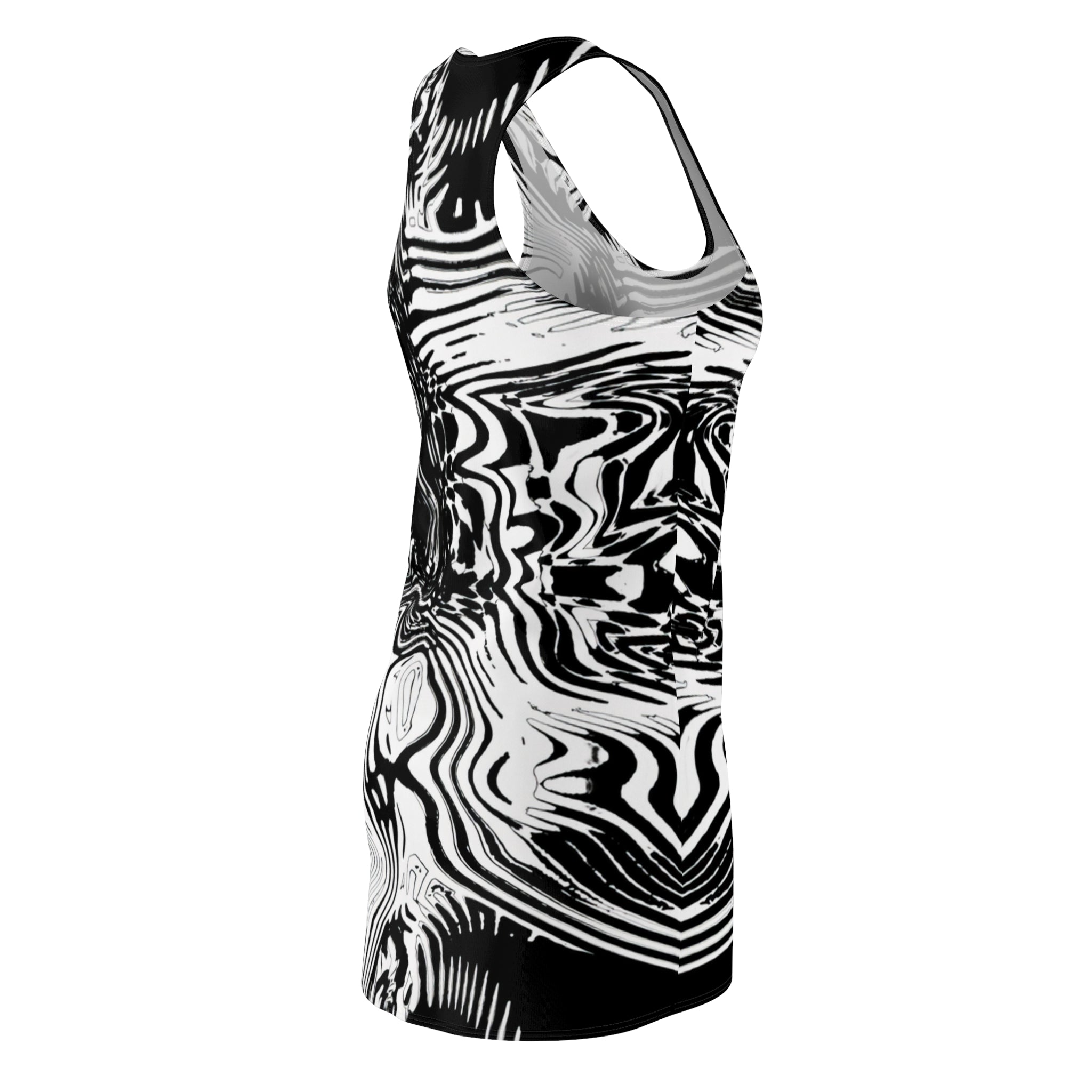 Racerback Dress — Spirit BW (AOP)