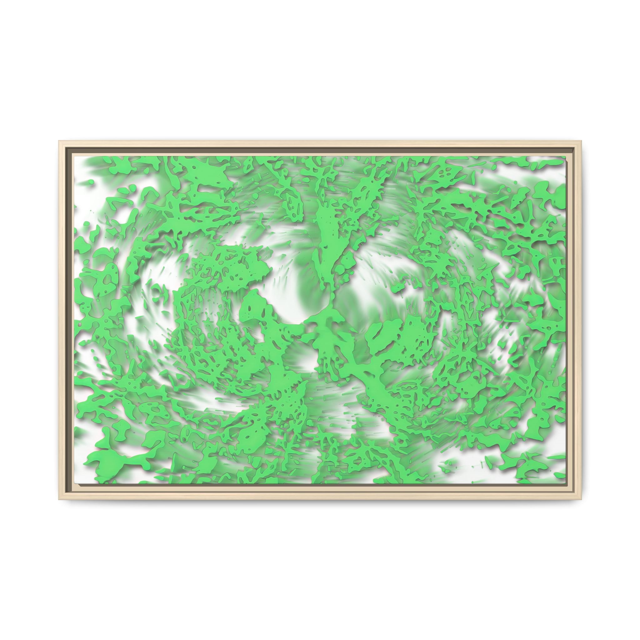 Framed Canvas Art - Tracers Green