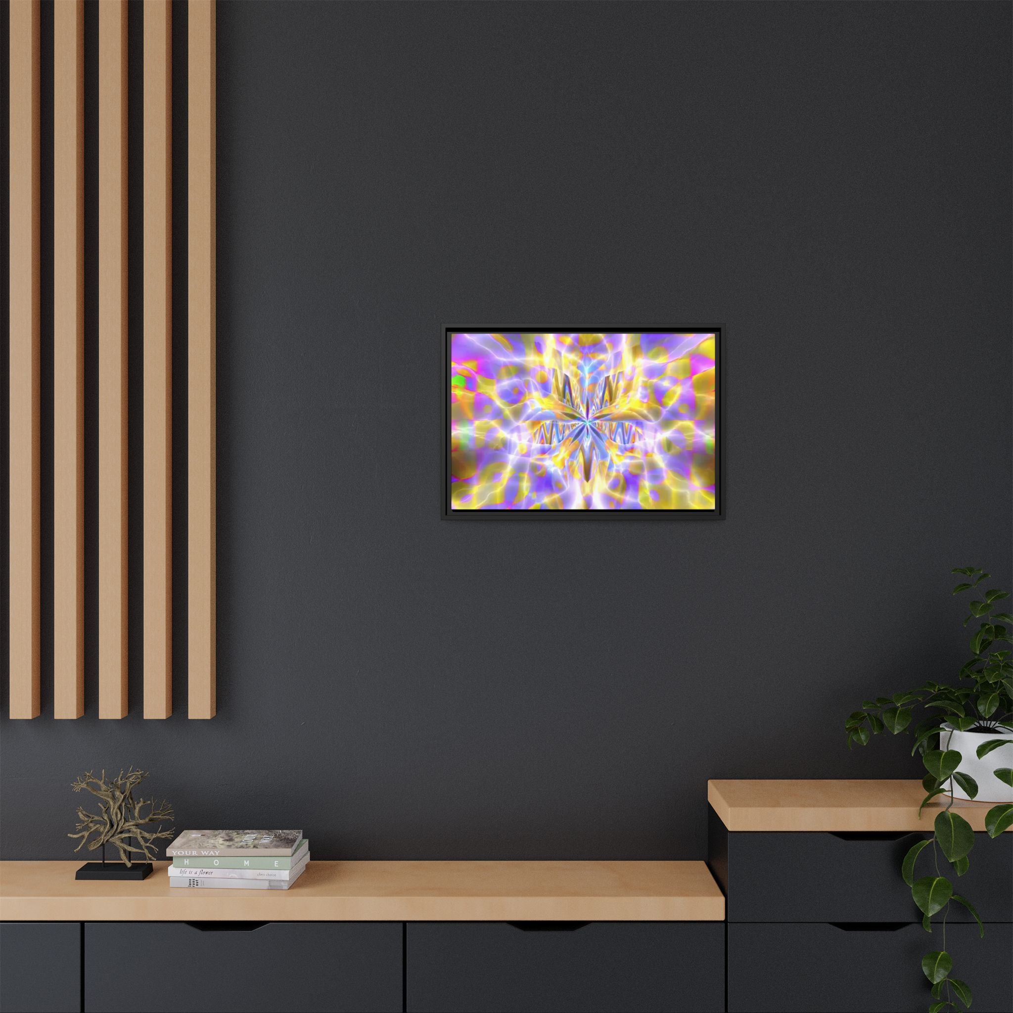 Framed Canvas Art — "Delirium Star"
