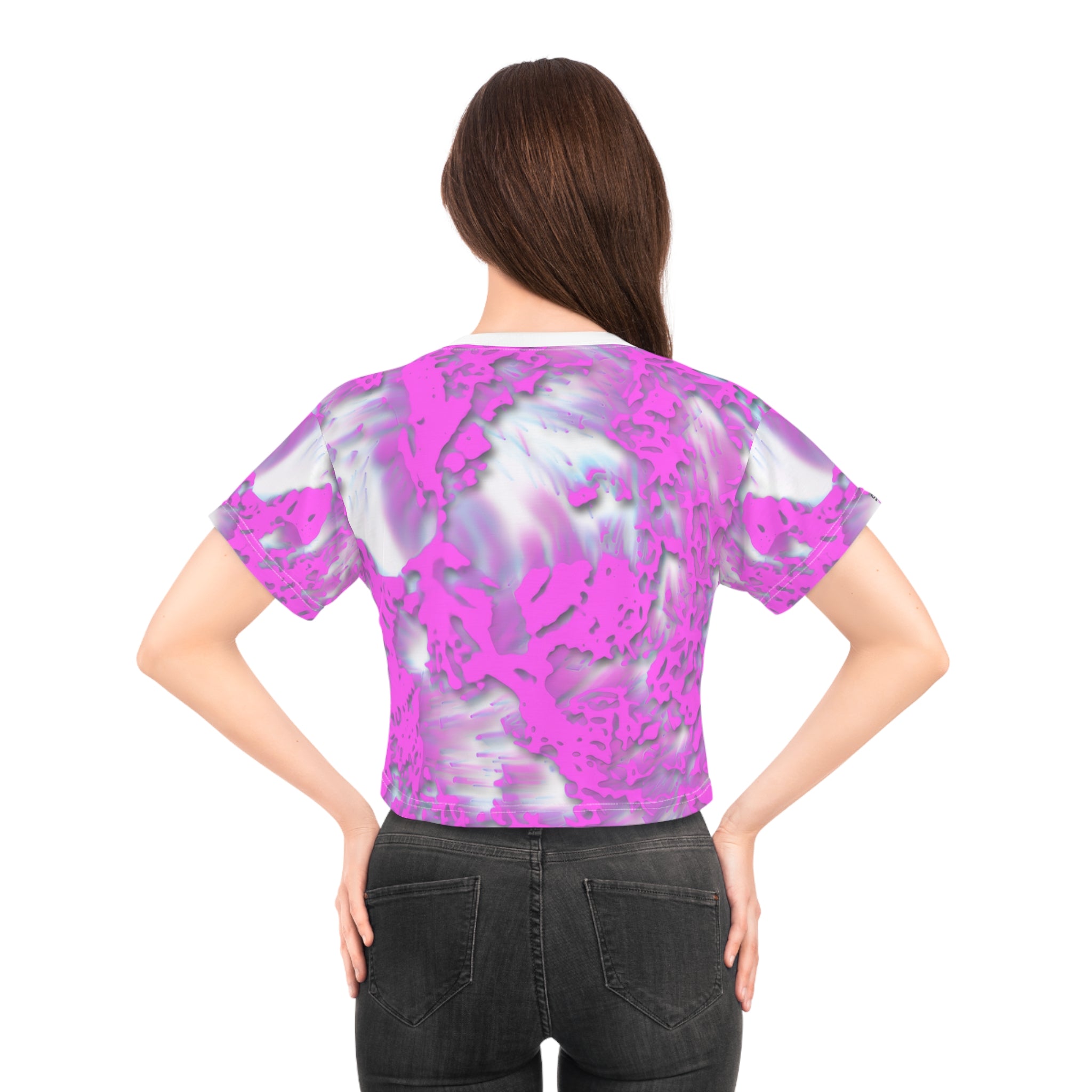 Crop Tee - Tracers Cotton Candy (AOP)