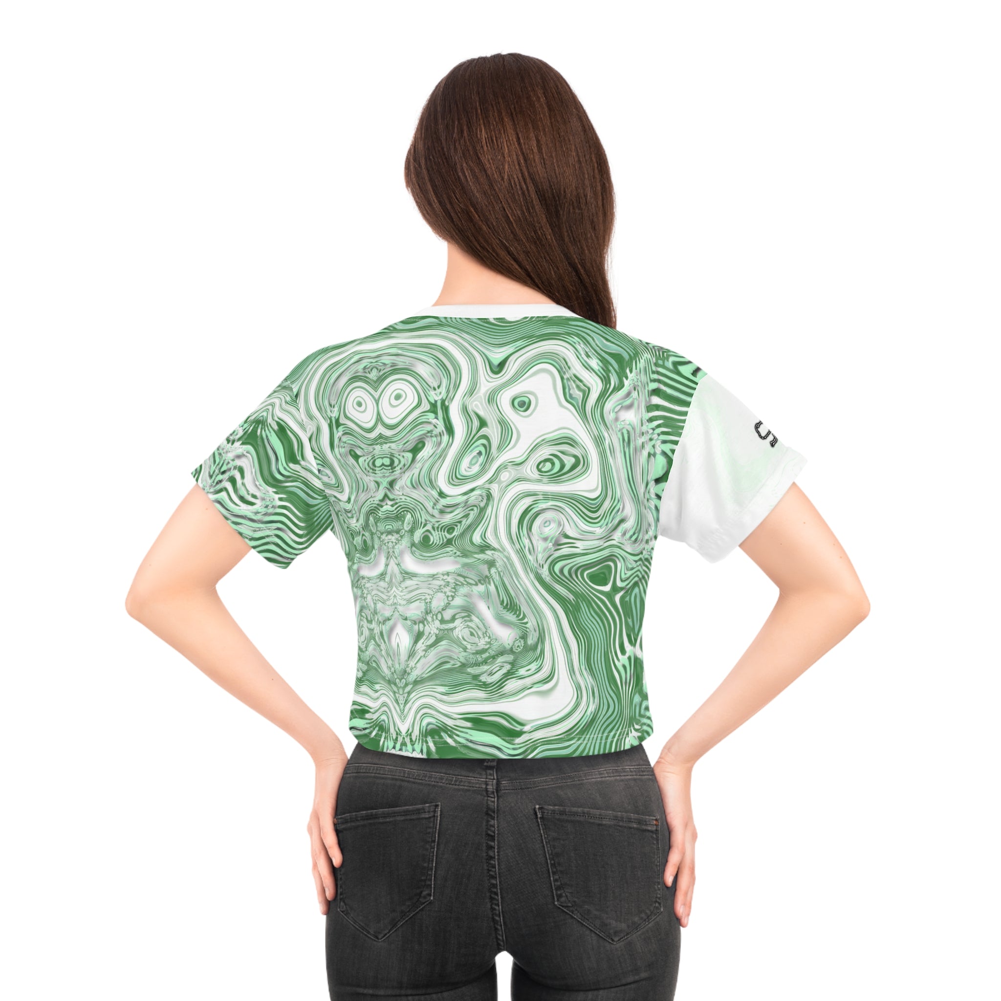 Crop Tee - Spirit Mint (AOP)