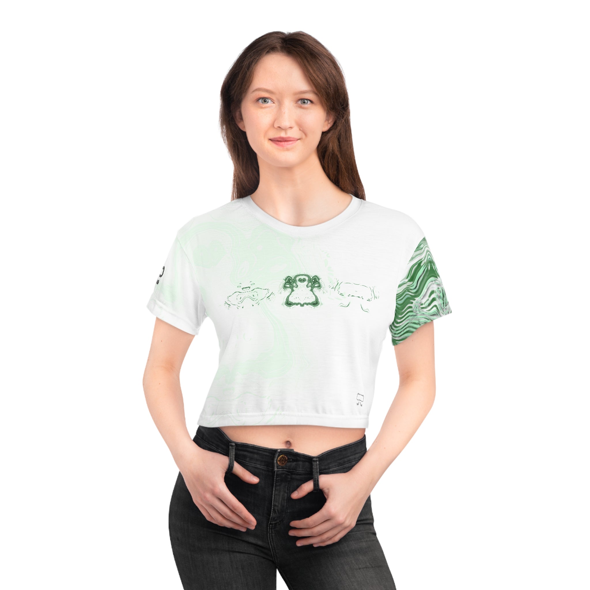 Crop Tee - Spirit Mint (AOP)