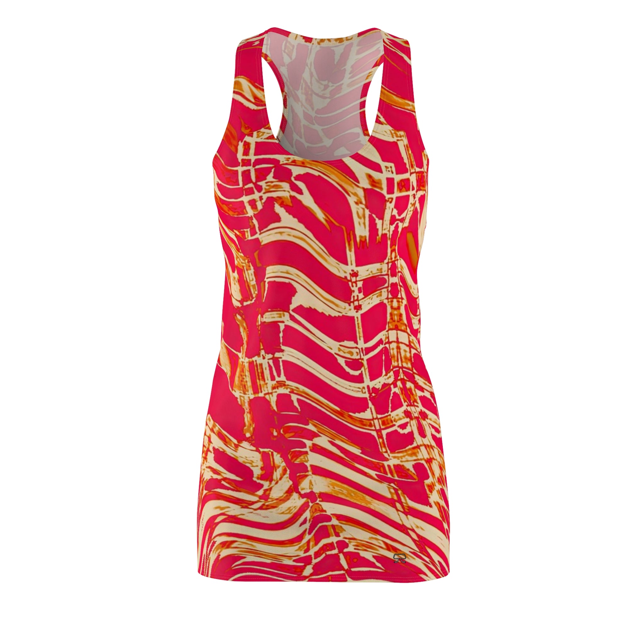 Racerback Dress — Fiesta Flame (AOP)