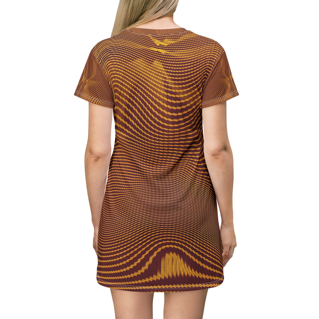 T-Shirt Dress - Sun Spots Gold