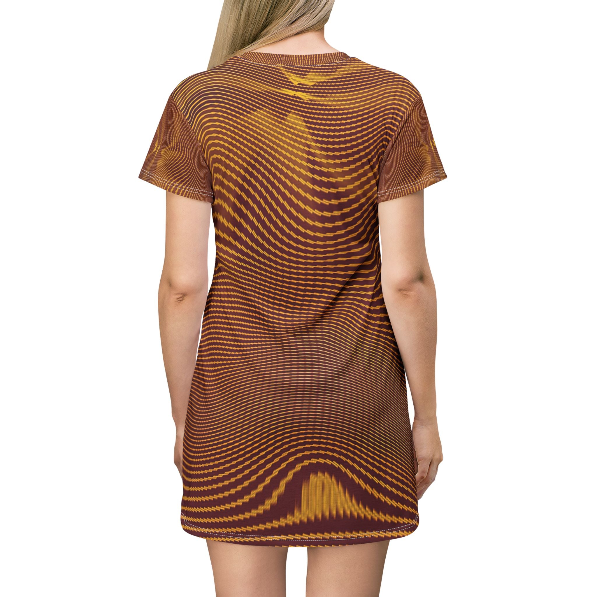 T-Shirt Dress - Sun Spots Gold