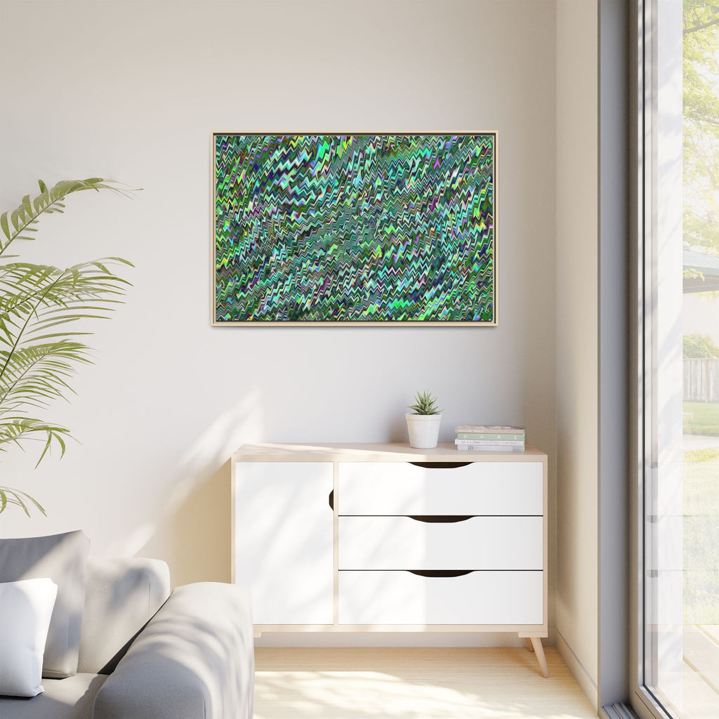 Framed Canvas Art — "GR Jagged"