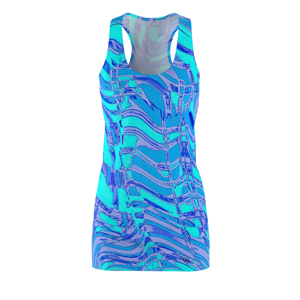 Racerback Dress — Fiesta Blu (AOP)