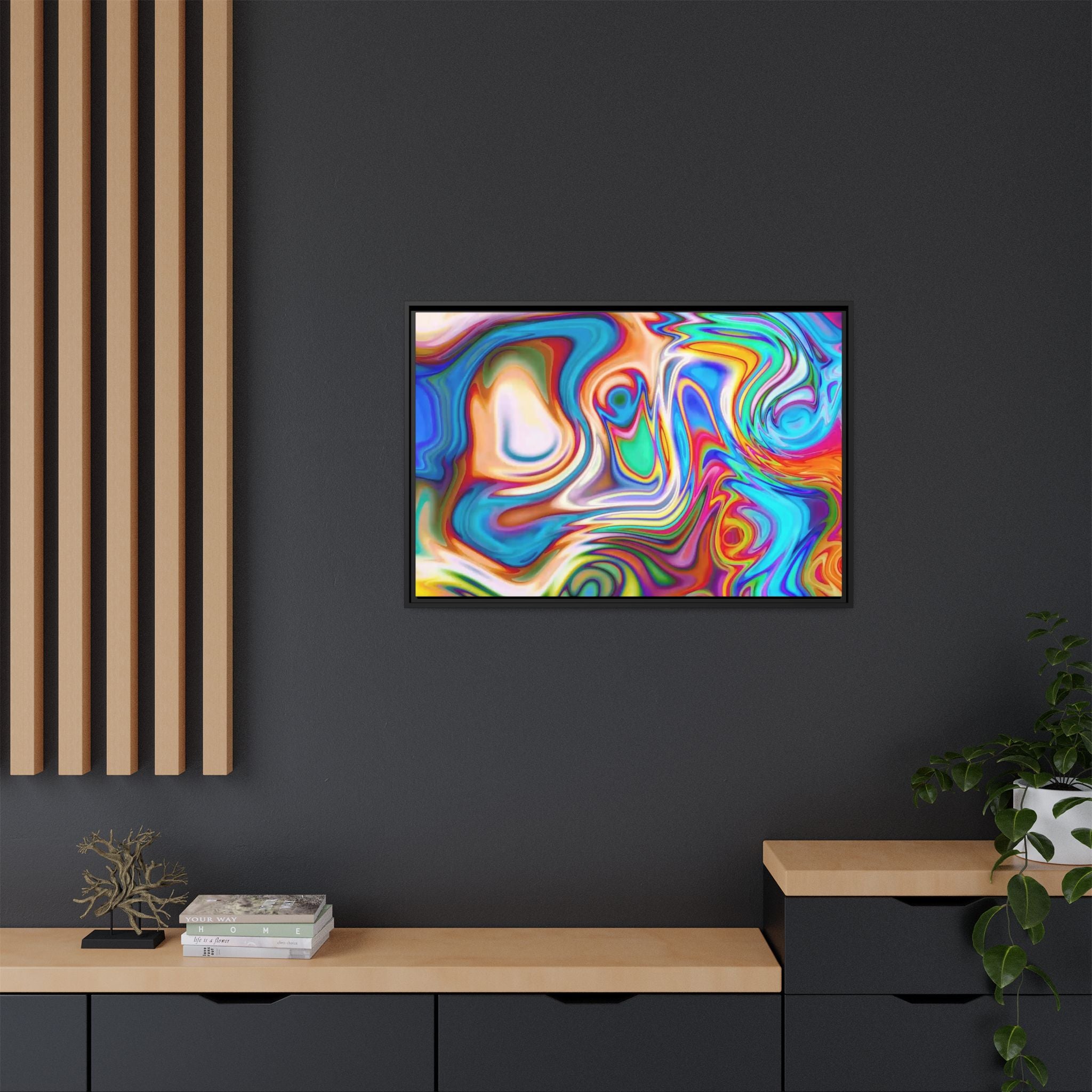 Framed Canvas Art — "Metatonal"