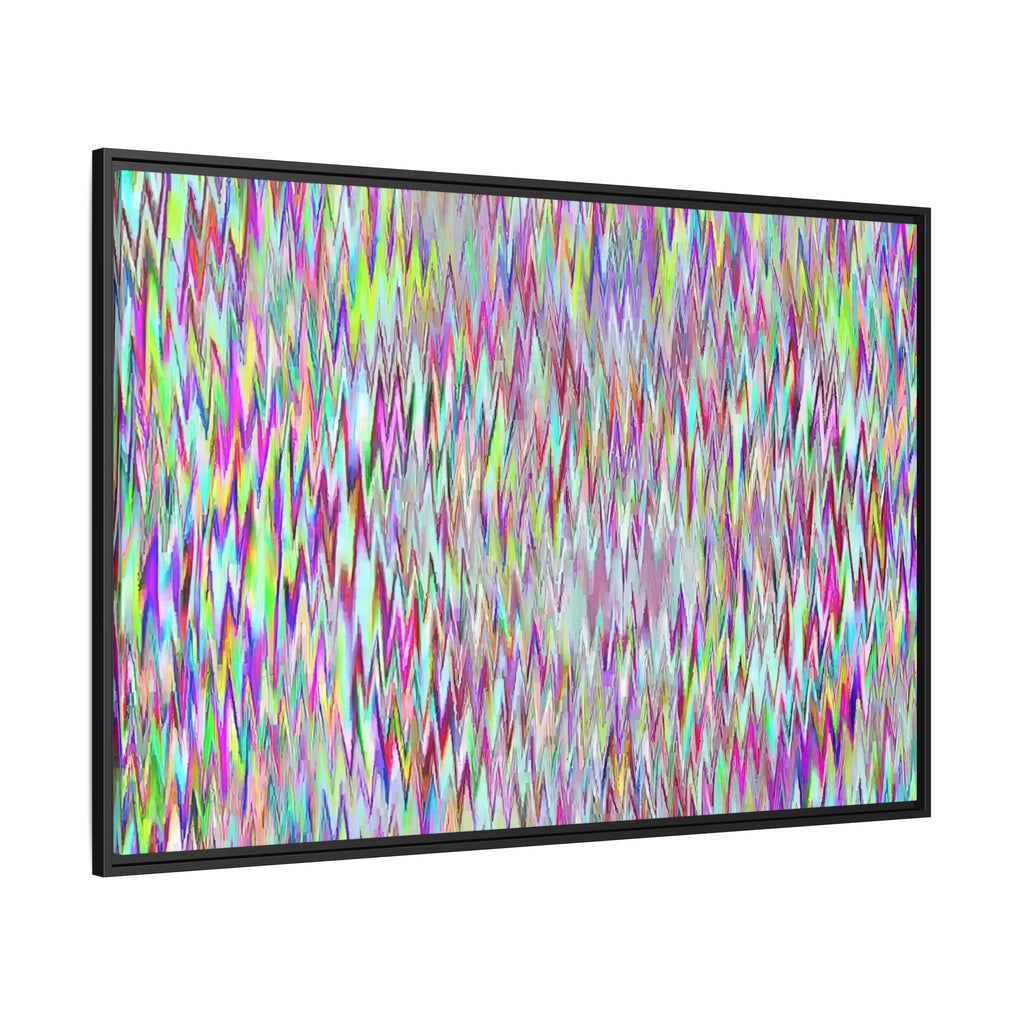 Framed Canvas Art — "Gun Runners Static"