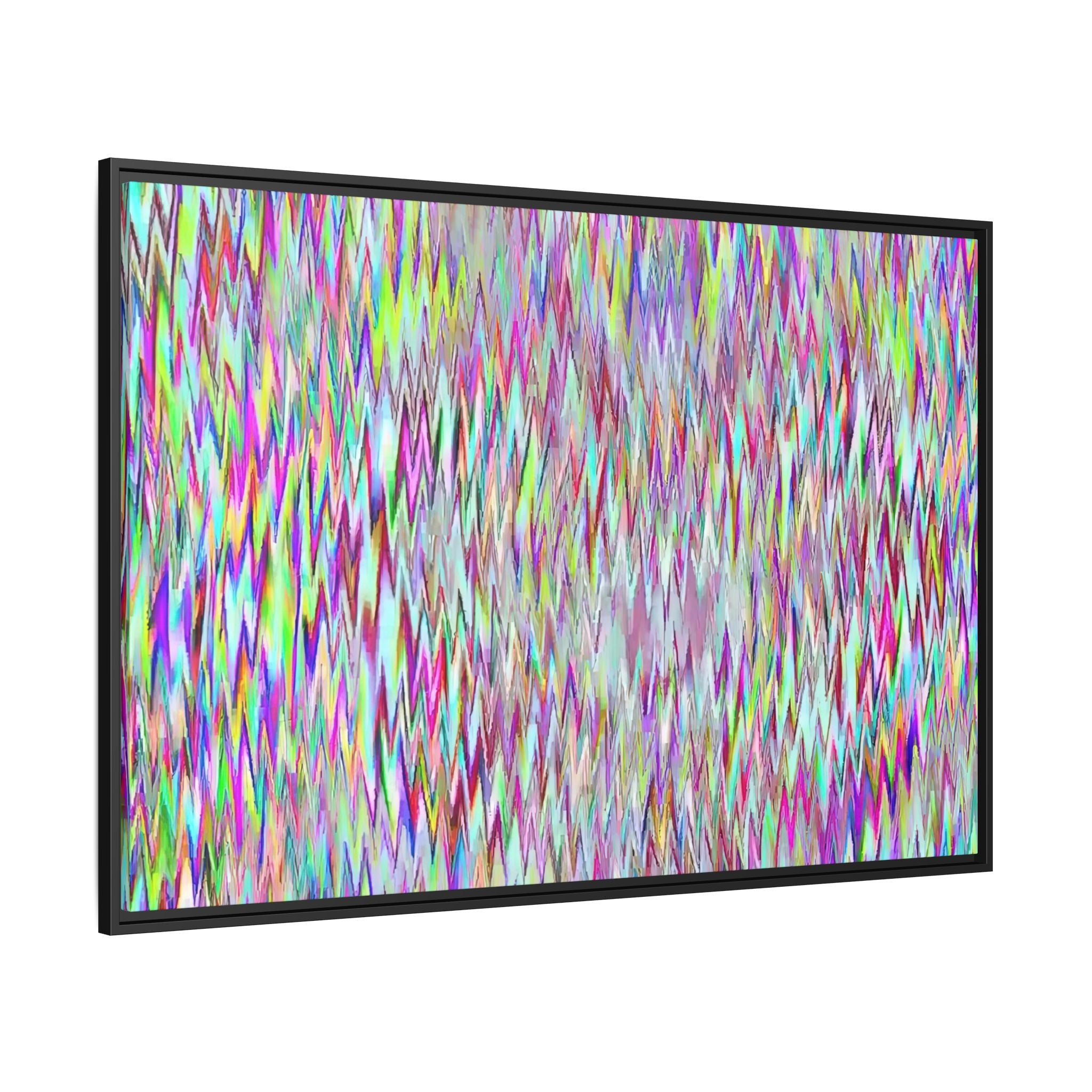 Framed Canvas Art — "Gun Runners Static"