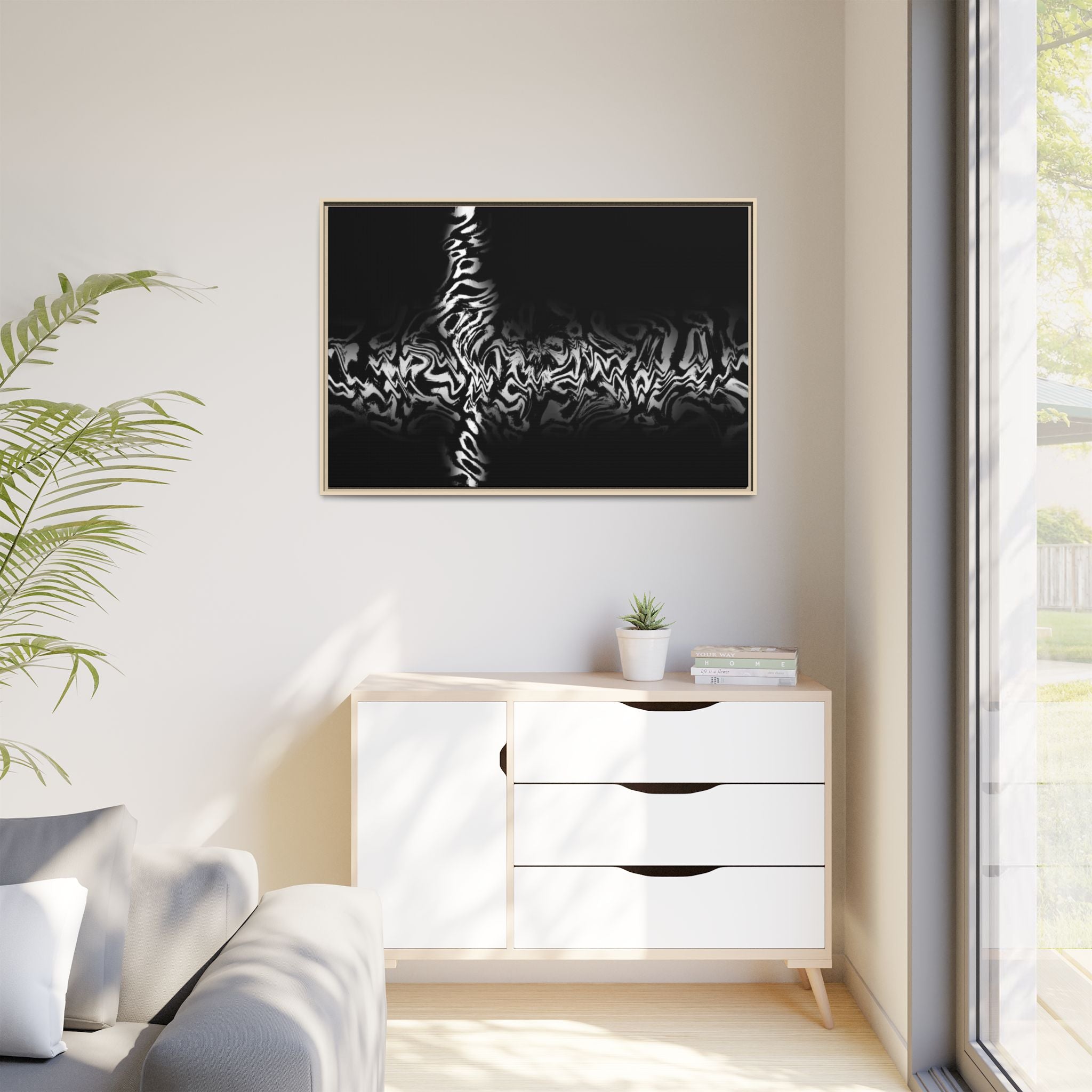 Framed Canvas Art — "Plasma"
