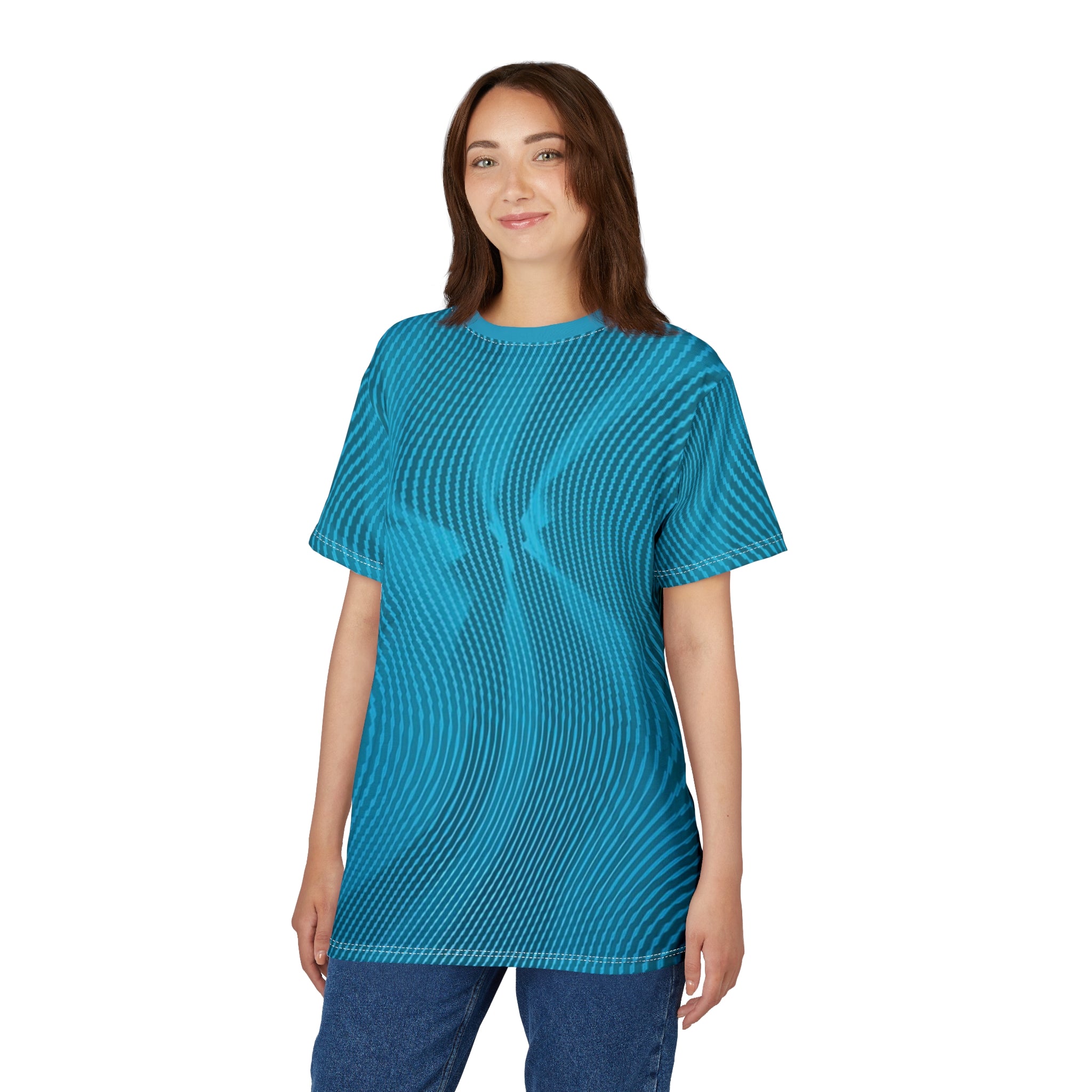 T-Shirt "Sun Spots Blu (AOP)