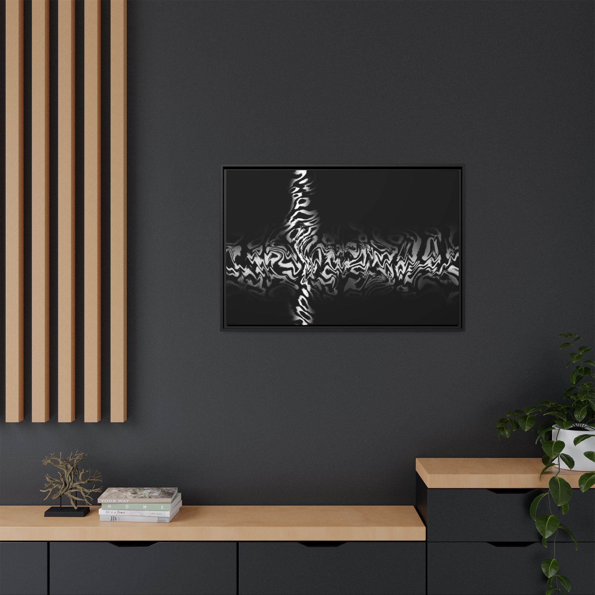 Framed Canvas Art — "Plasma"