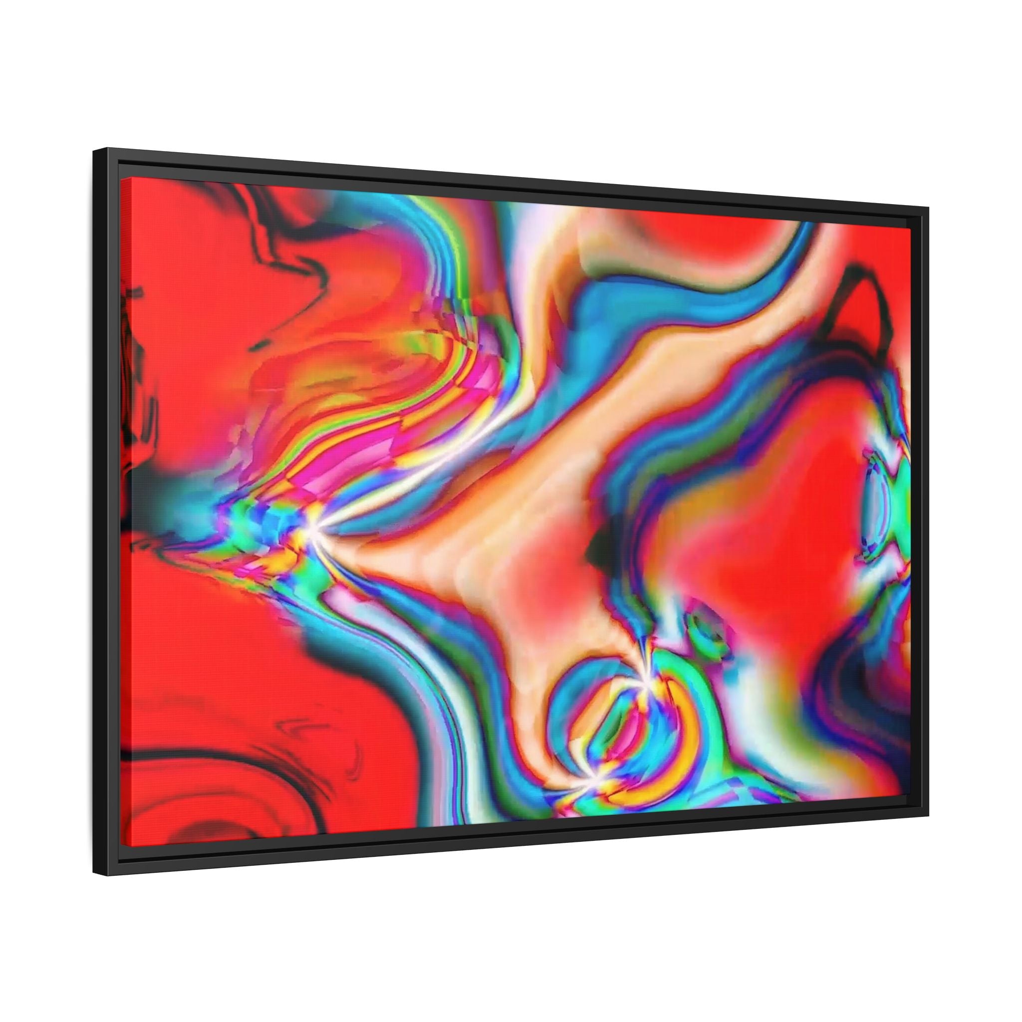 Framed Canvas Art — "Gun Runners Red"