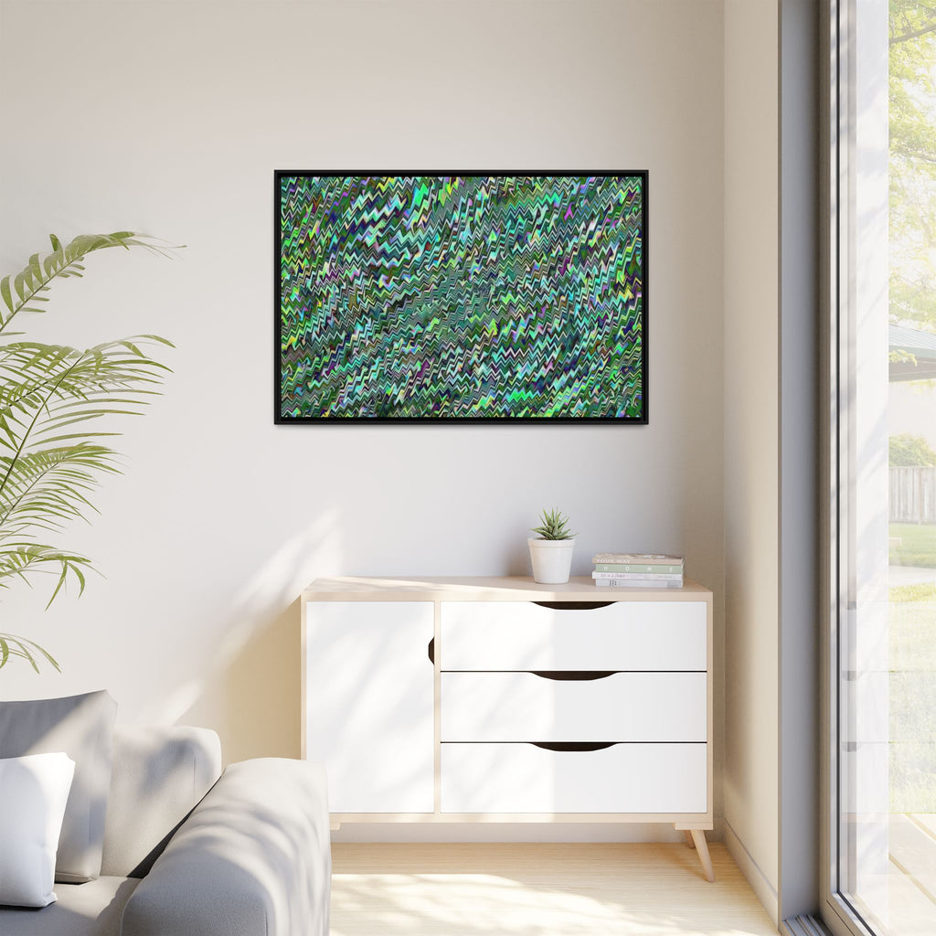 Framed Canvas Art — "GR Jagged"