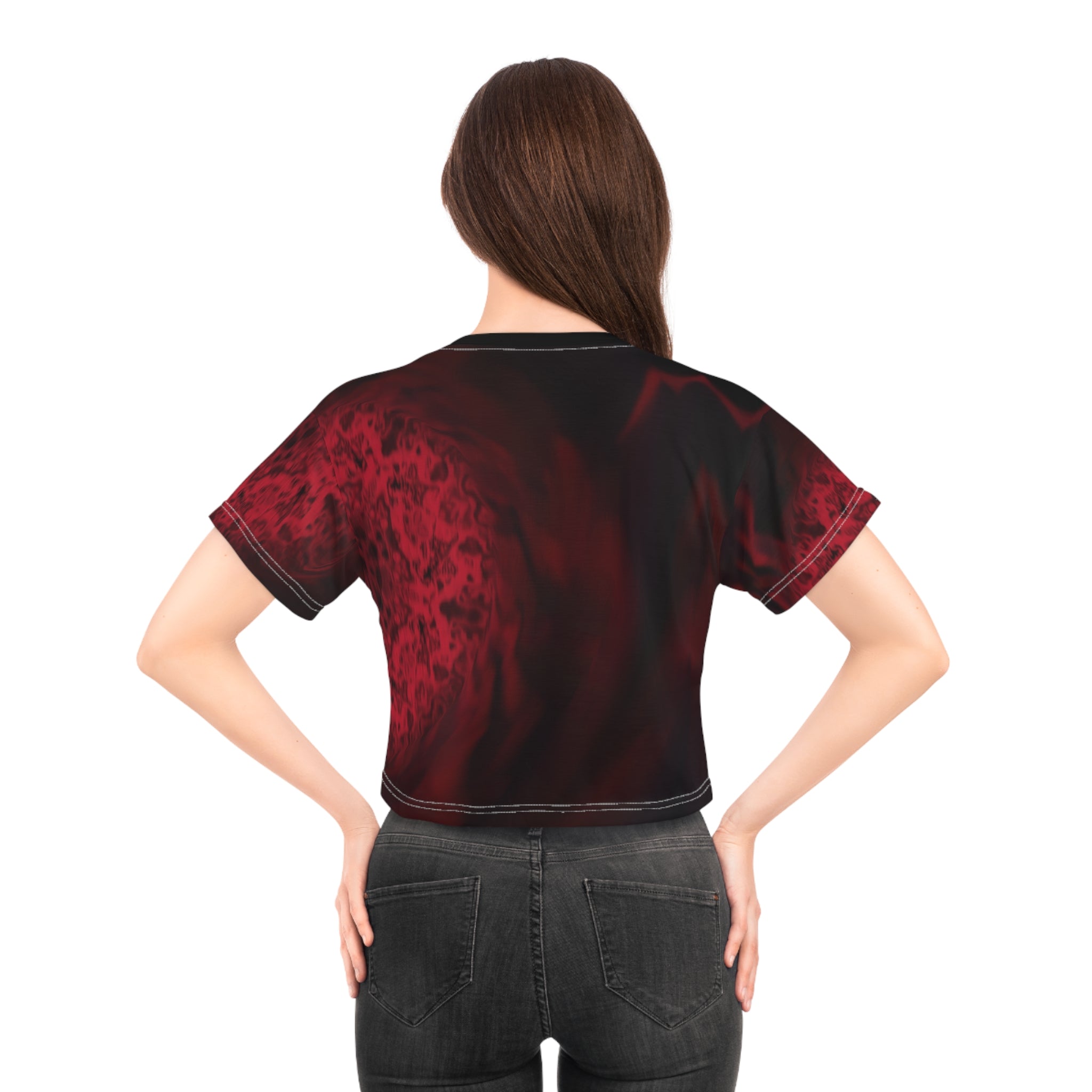 Crop Tee "Interlaced" (AOP)