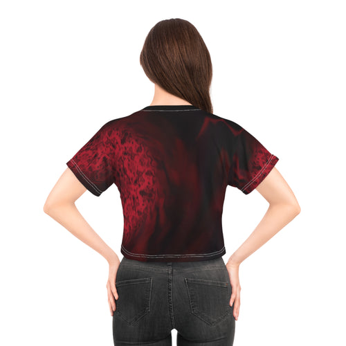 Crop Tee "Interlaced" (AOP)