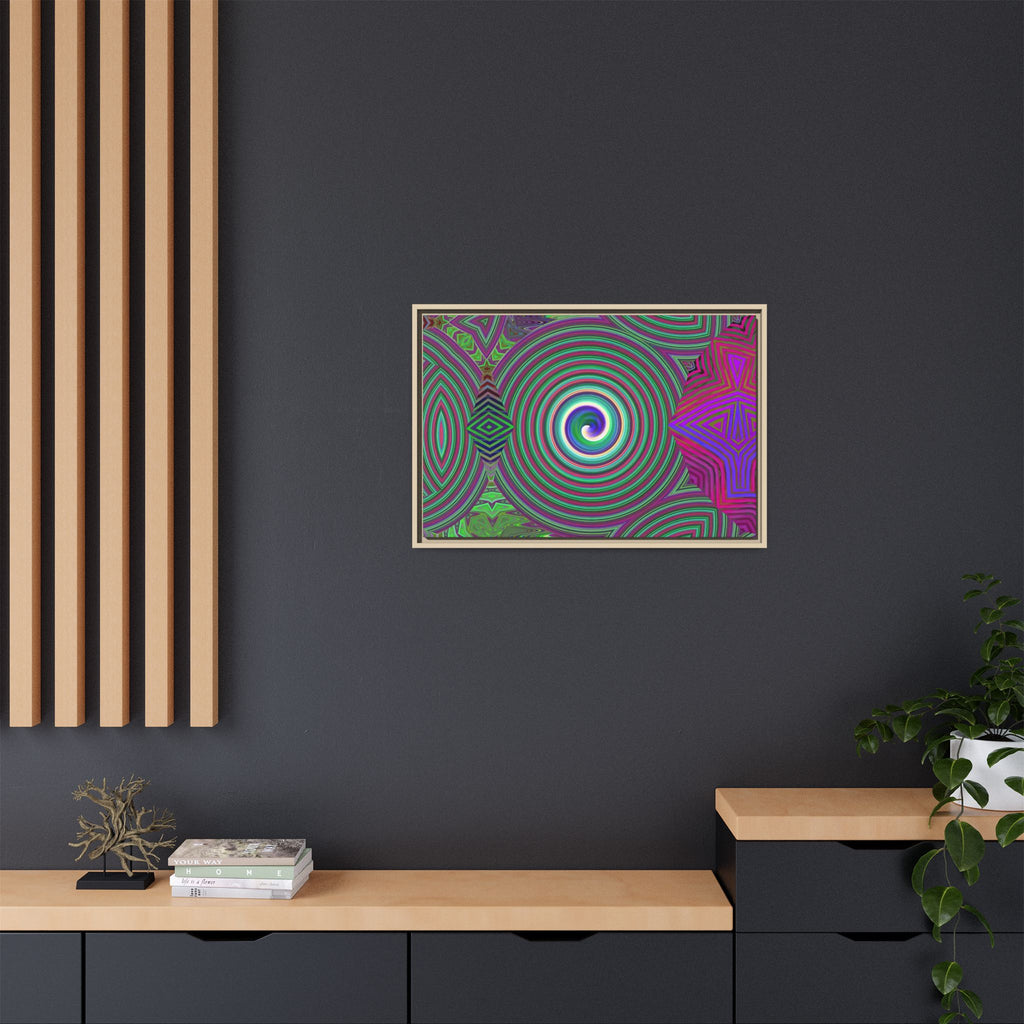 Framed Canvas Art — "Spiroic"