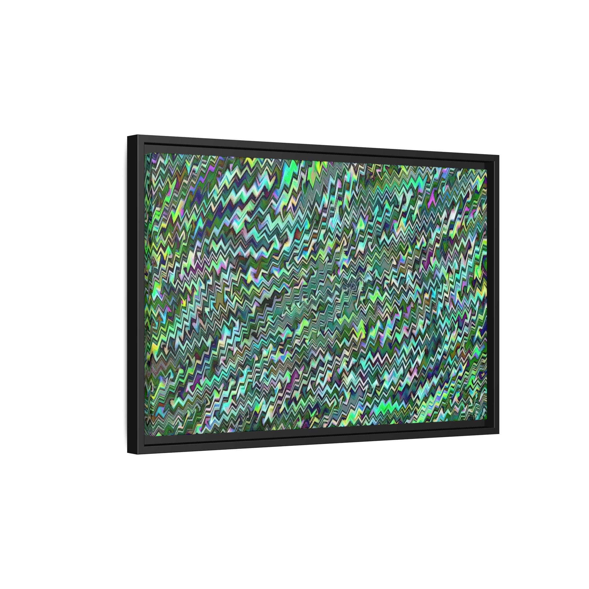 Framed Canvas Art — "GR Jagged"