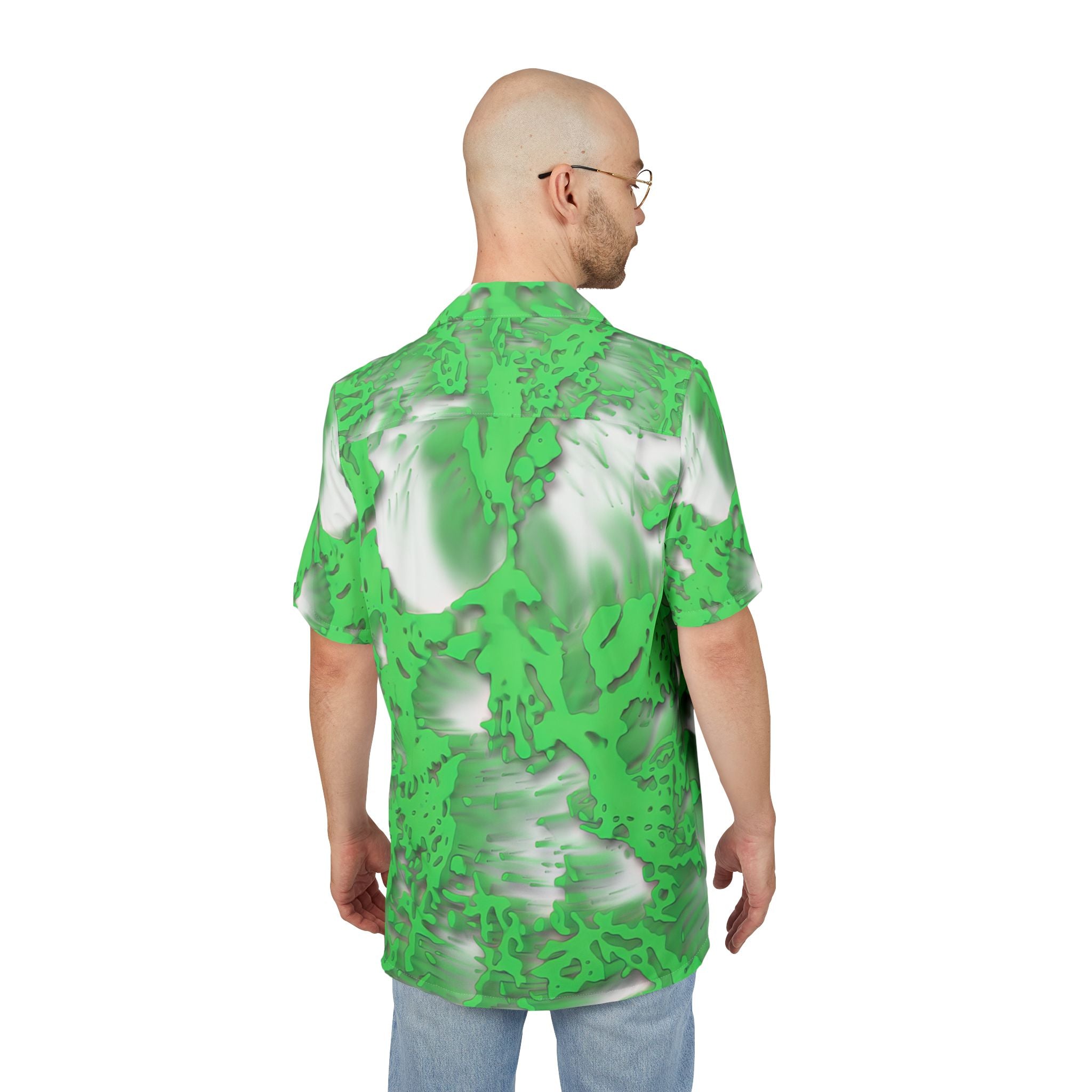 Hawaiian Shirt - Tracer Green (AOP)